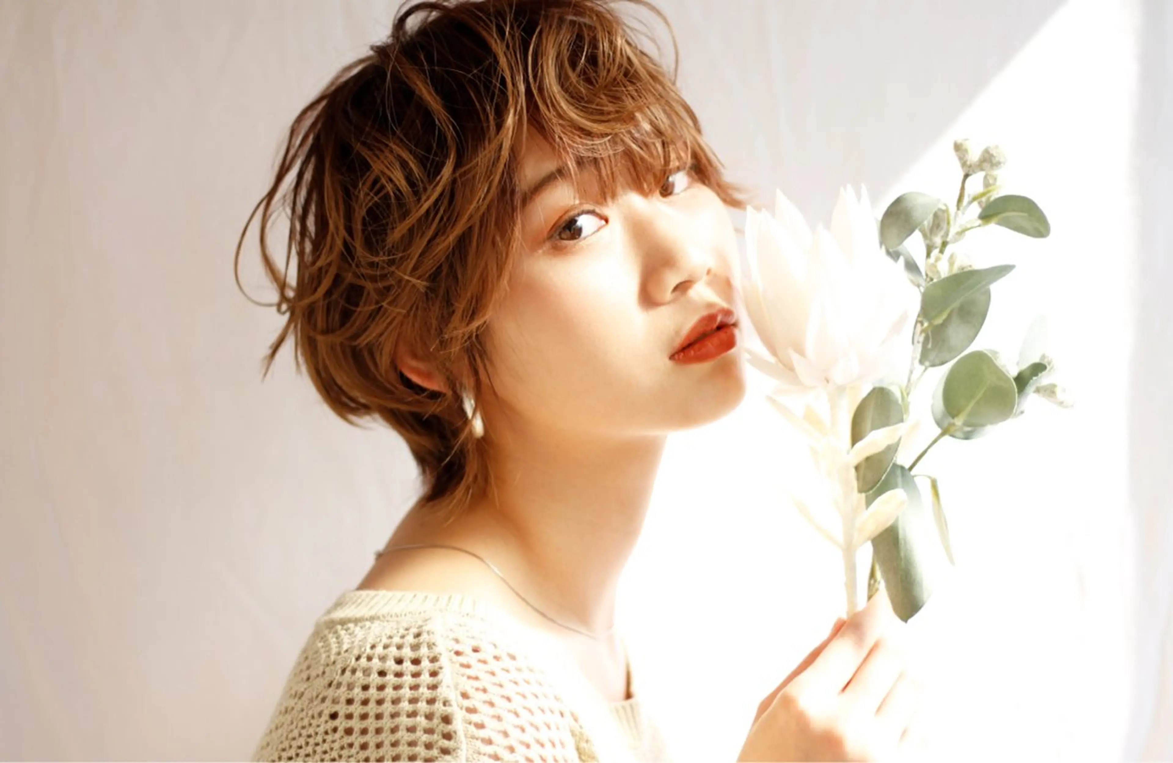 ショート 顔周りデザイン/ ママ美容師/濱ほのかのヘアスタイル