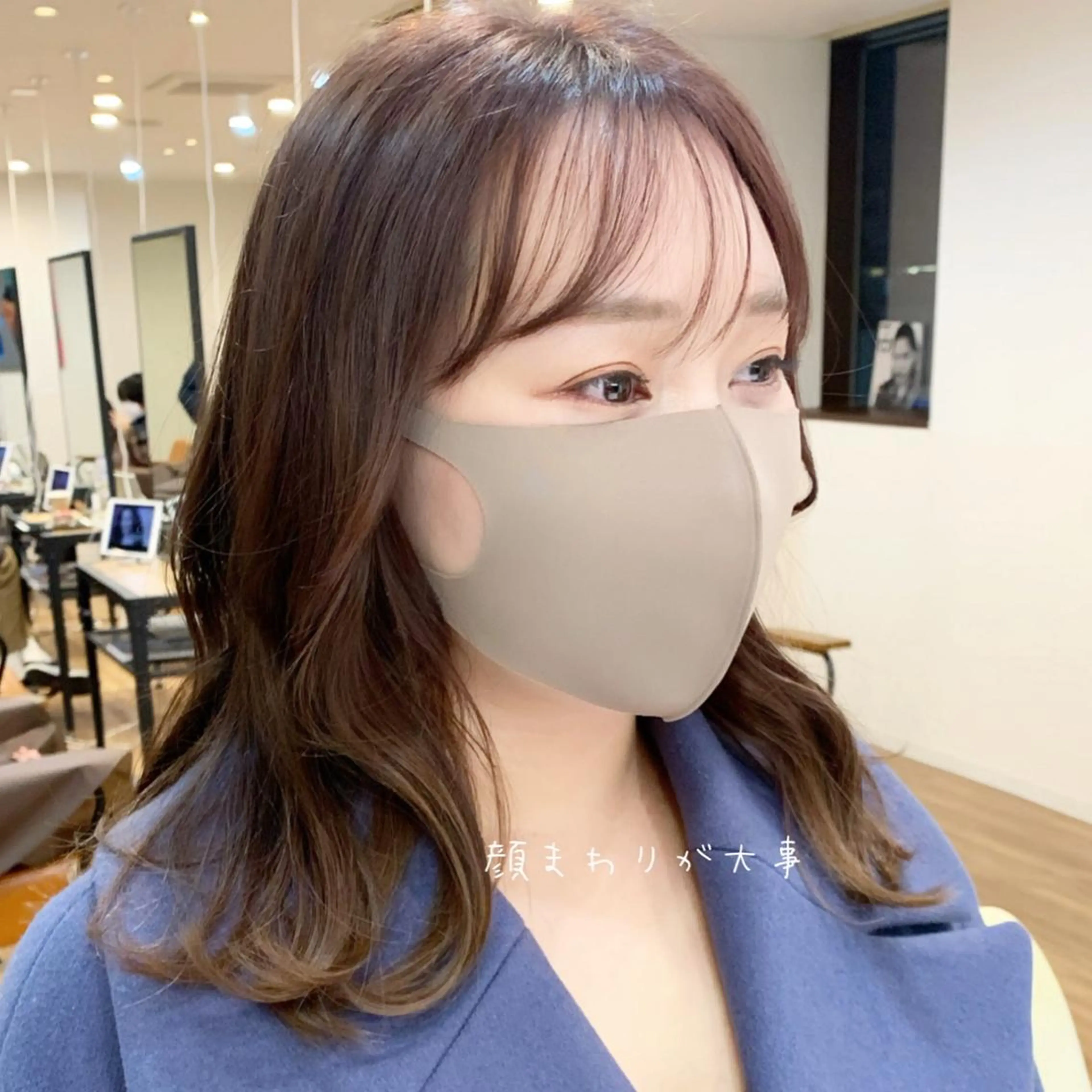 ミディアム 古沢 新のヘアスタイル