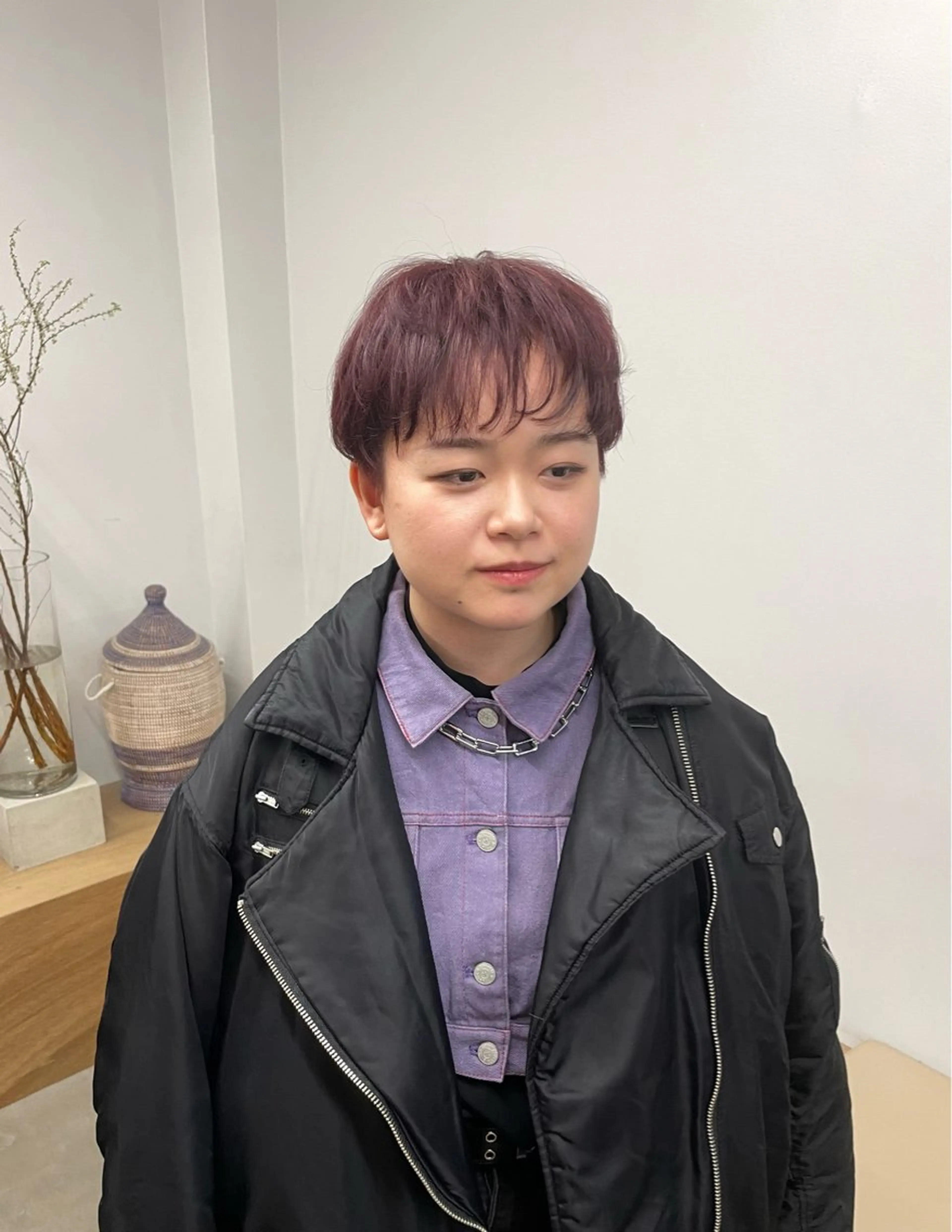 ショート カラー 透明感カラー ヘアカラー 神田 凜音のヘアスタイル