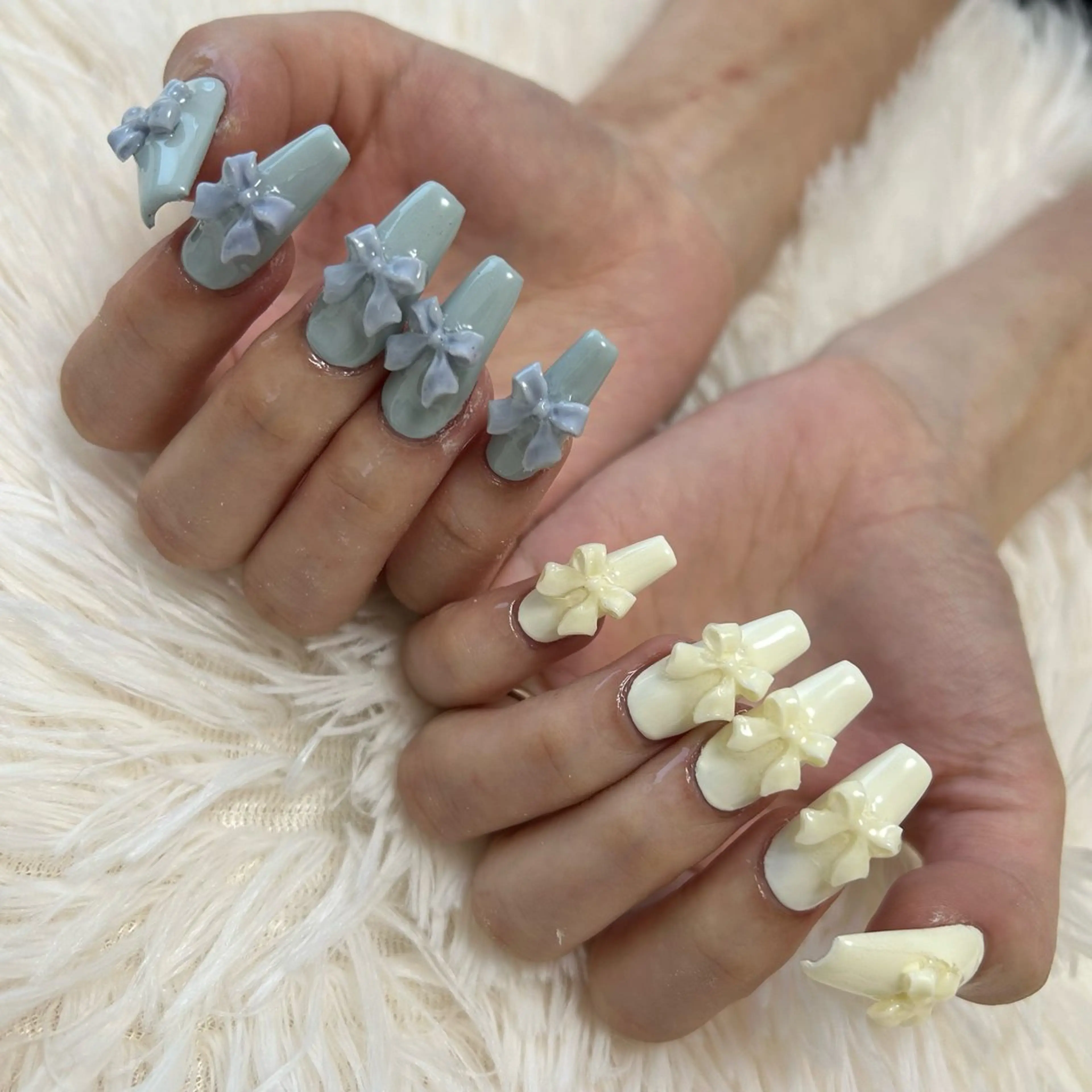 ネイル リボン 自宅ネイルサロン Rizz Nail✨のネイルデザイン
