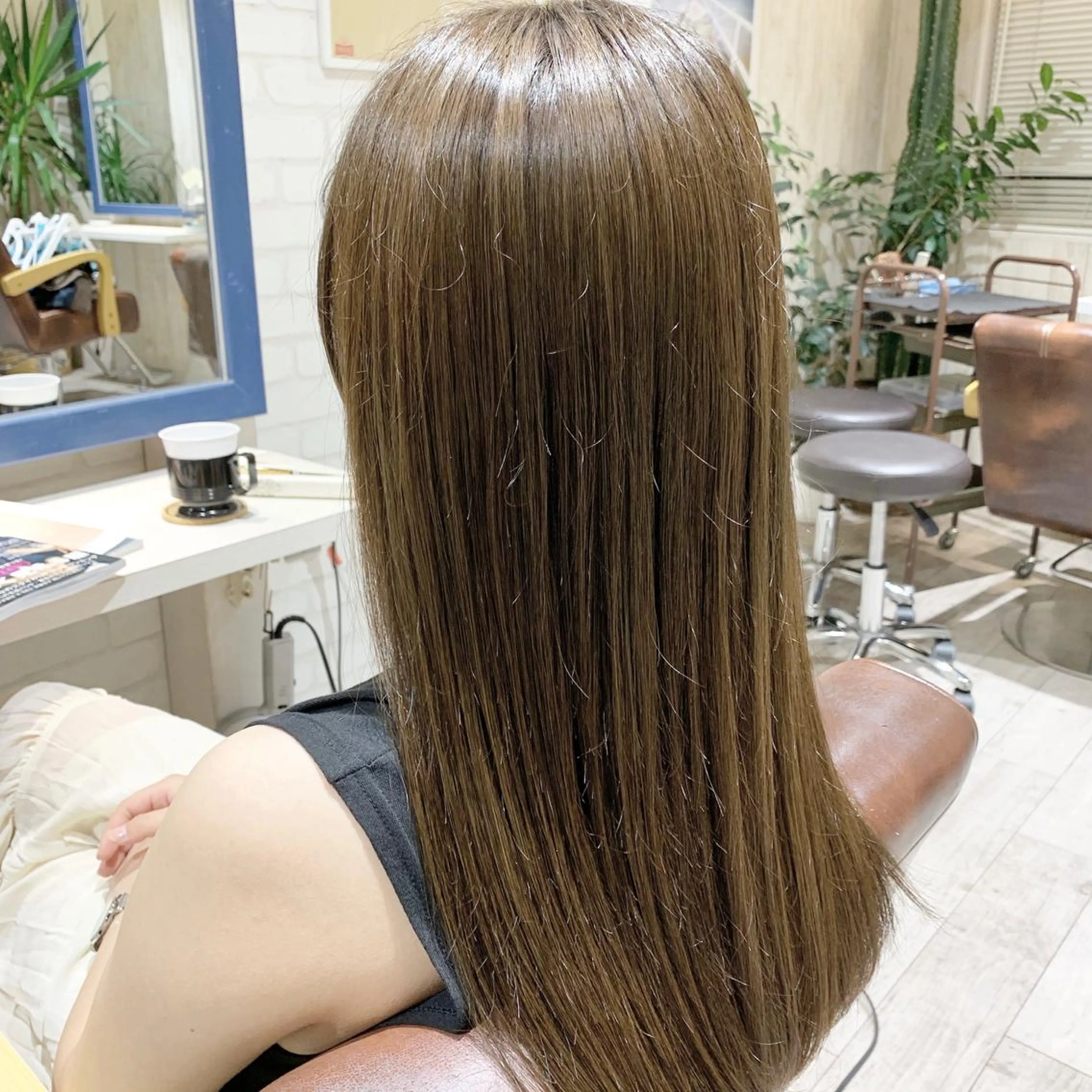 セミロング アッシュ 白井 聖人のヘアスタイル