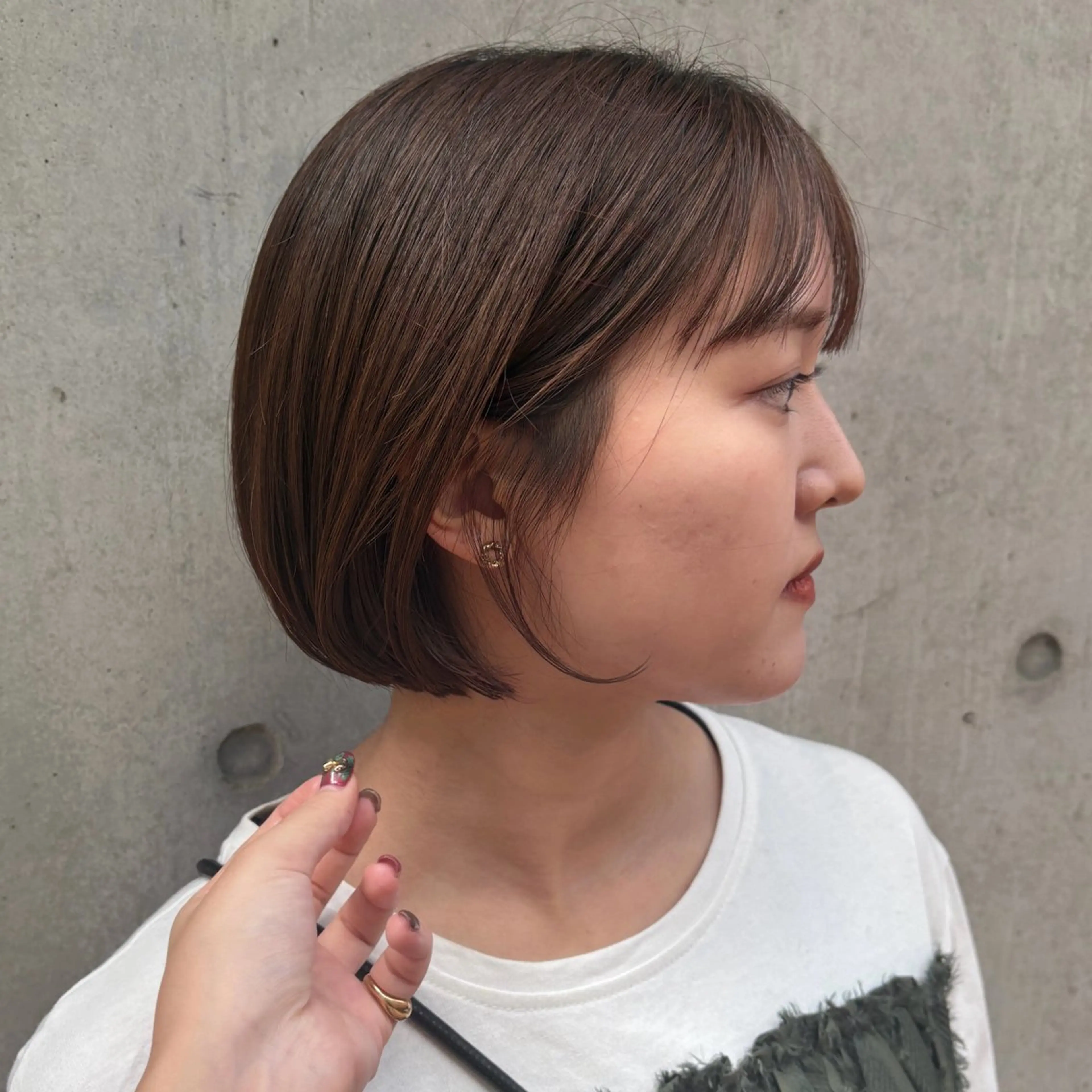 ショート 暖色/ボブ/吉岡美音 GIEN NU茶屋町のヘアスタイル