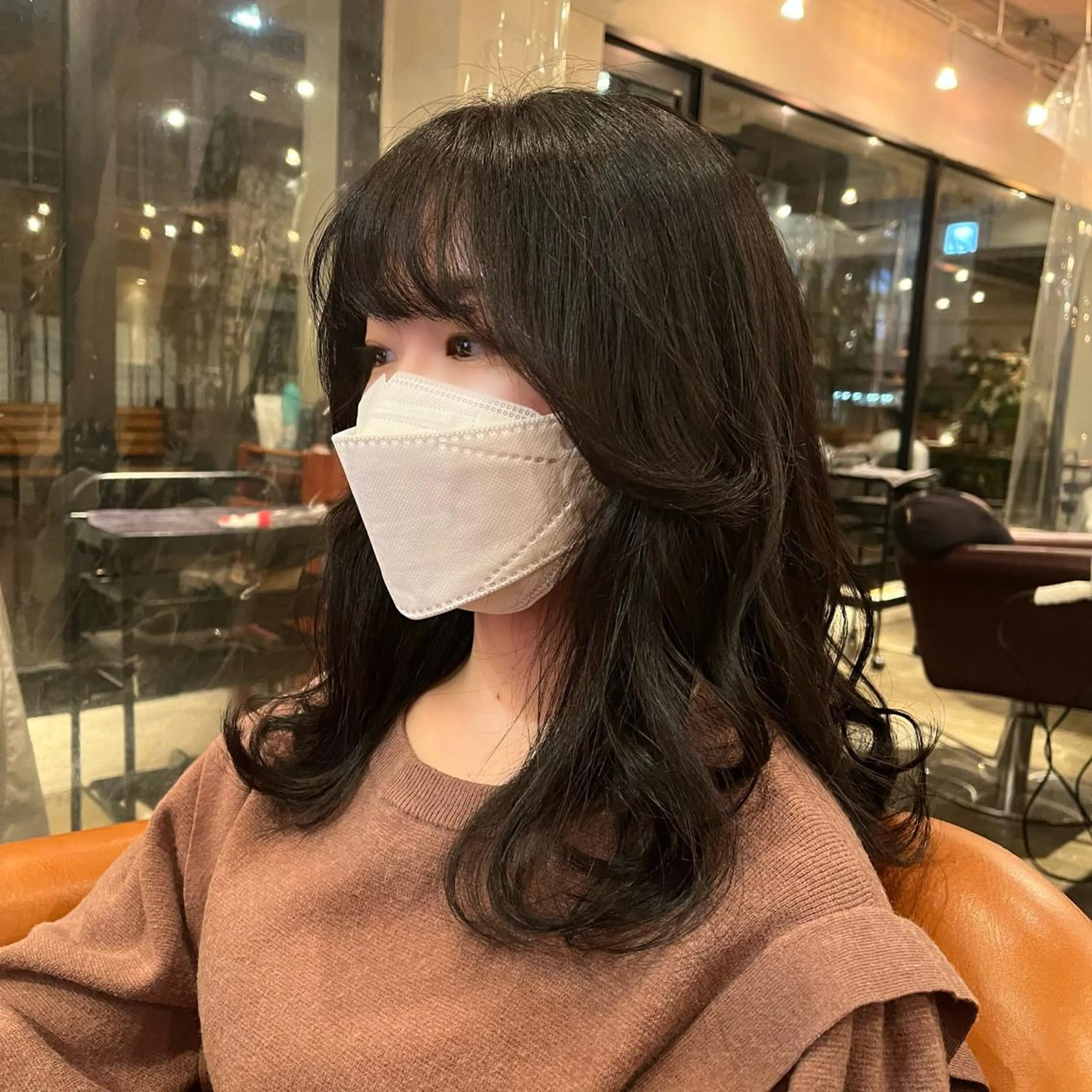 セミロング 髪質改善 韓国風ヘア カット トリートメント 髪質改善/shuki 韓国/代表取締役のヘアスタイル