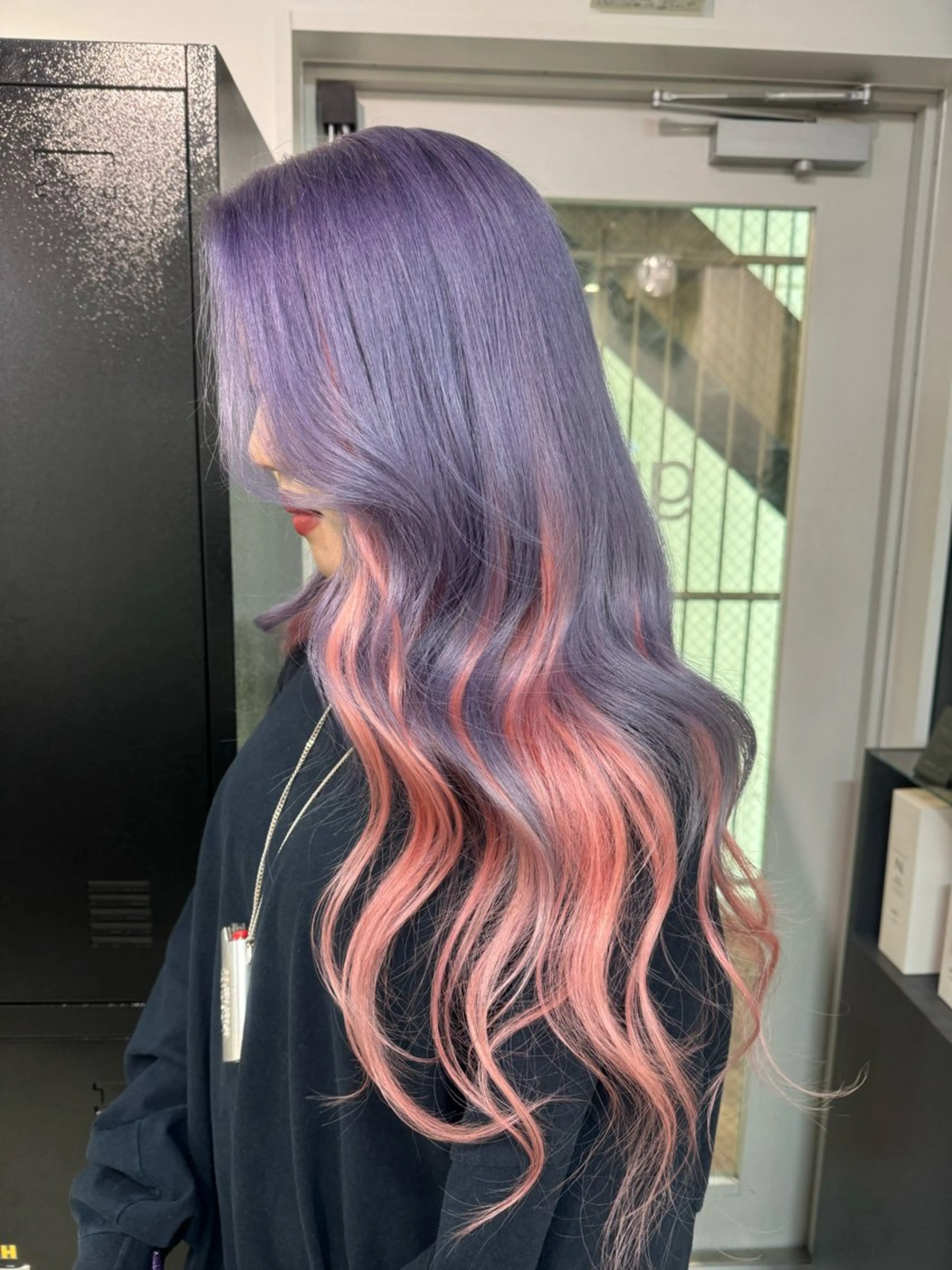 ロング カラー ハイトーン&髪質改善 ＆韓国エクステ🤎のヘアスタイル