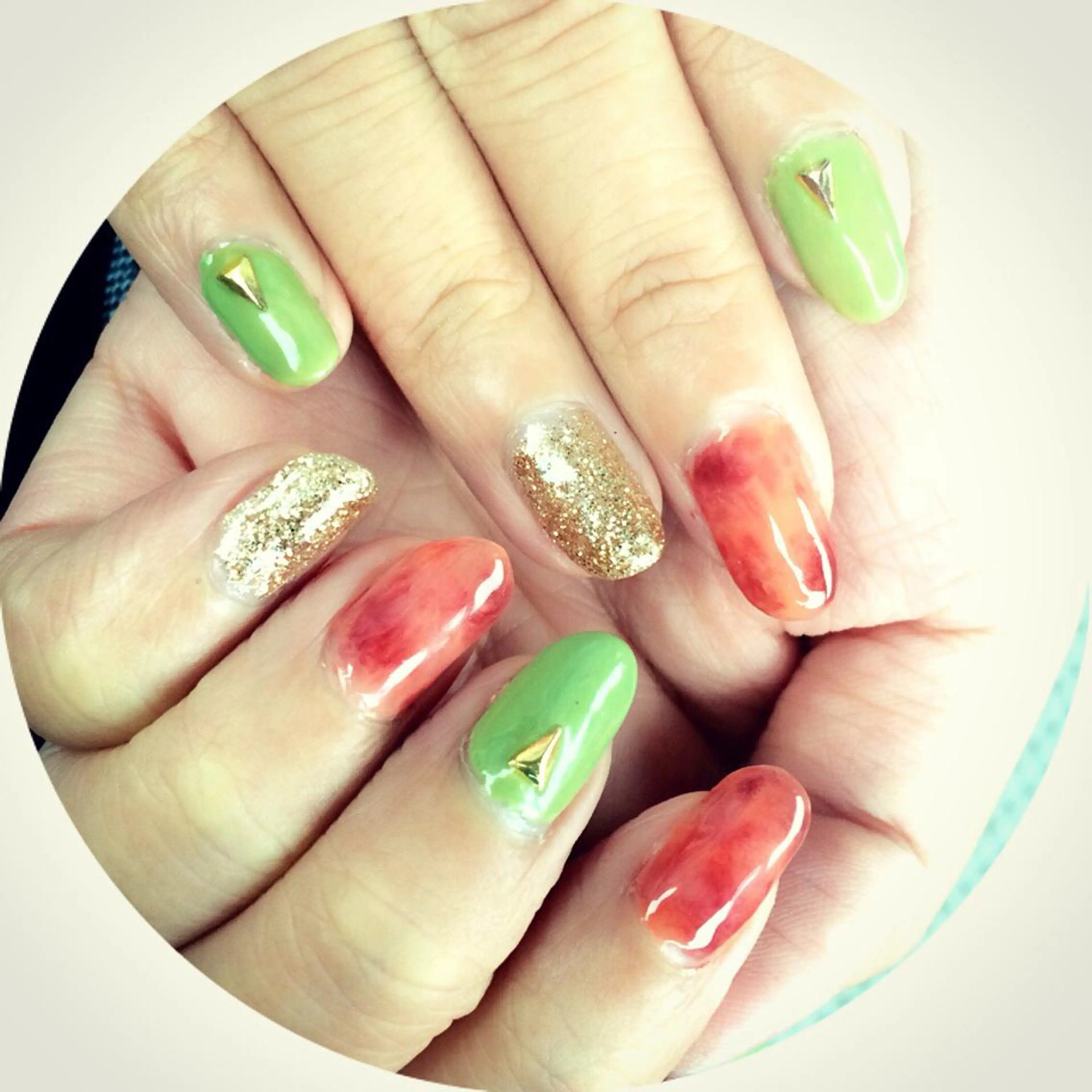 ネイル べっ甲ネイル 名倉 なな子のネイルデザイン