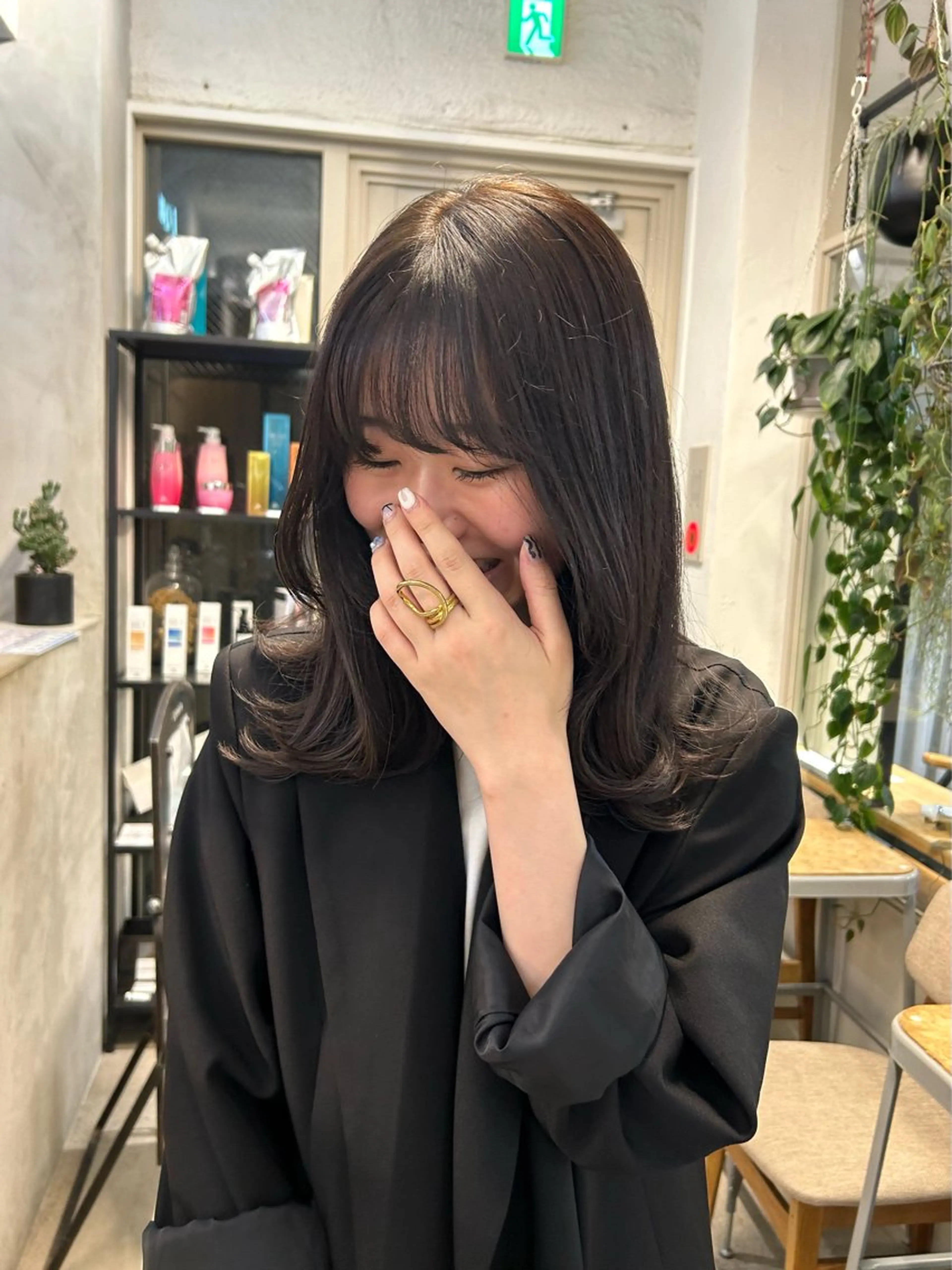 カラー 透明感カラー moeka 表参道のヘアスタイル