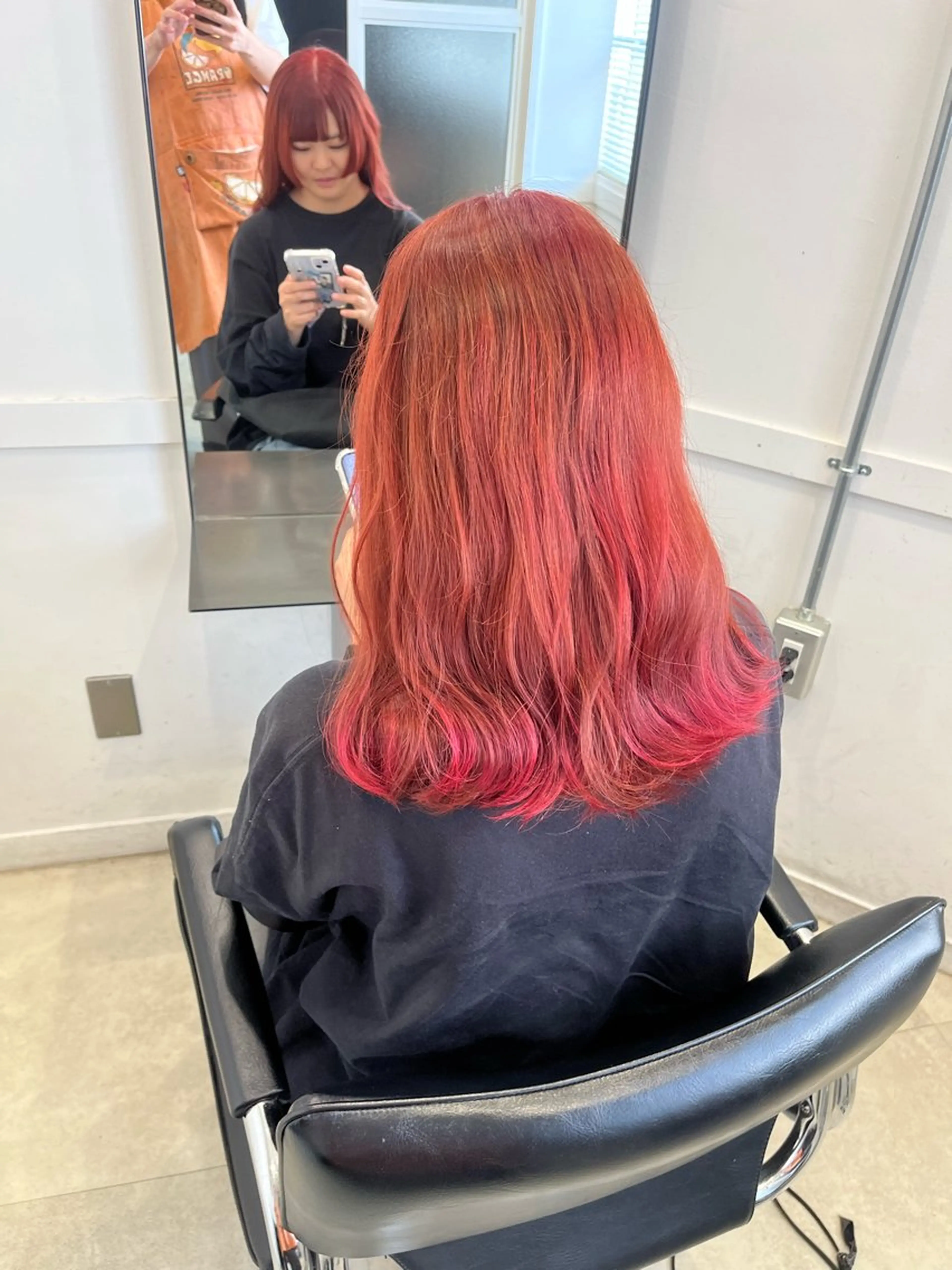 ミディアム カラー ヘアカラー トリートメント Go   Today シェアサロン　横浜店所属・【ただの天才 🎨】のヘアスタイル