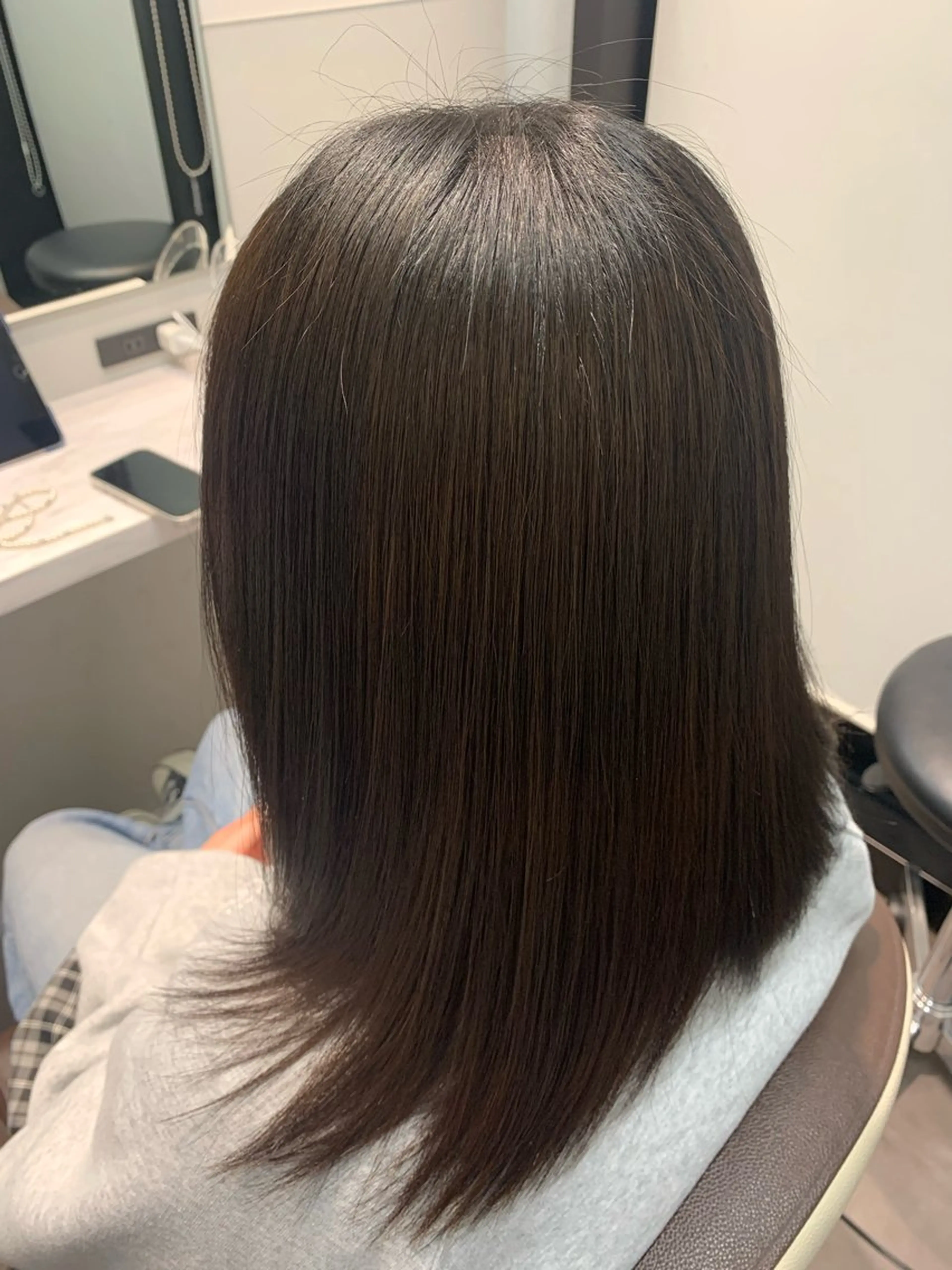 ミディアム トリートメント 松田 啓志のヘアスタイル