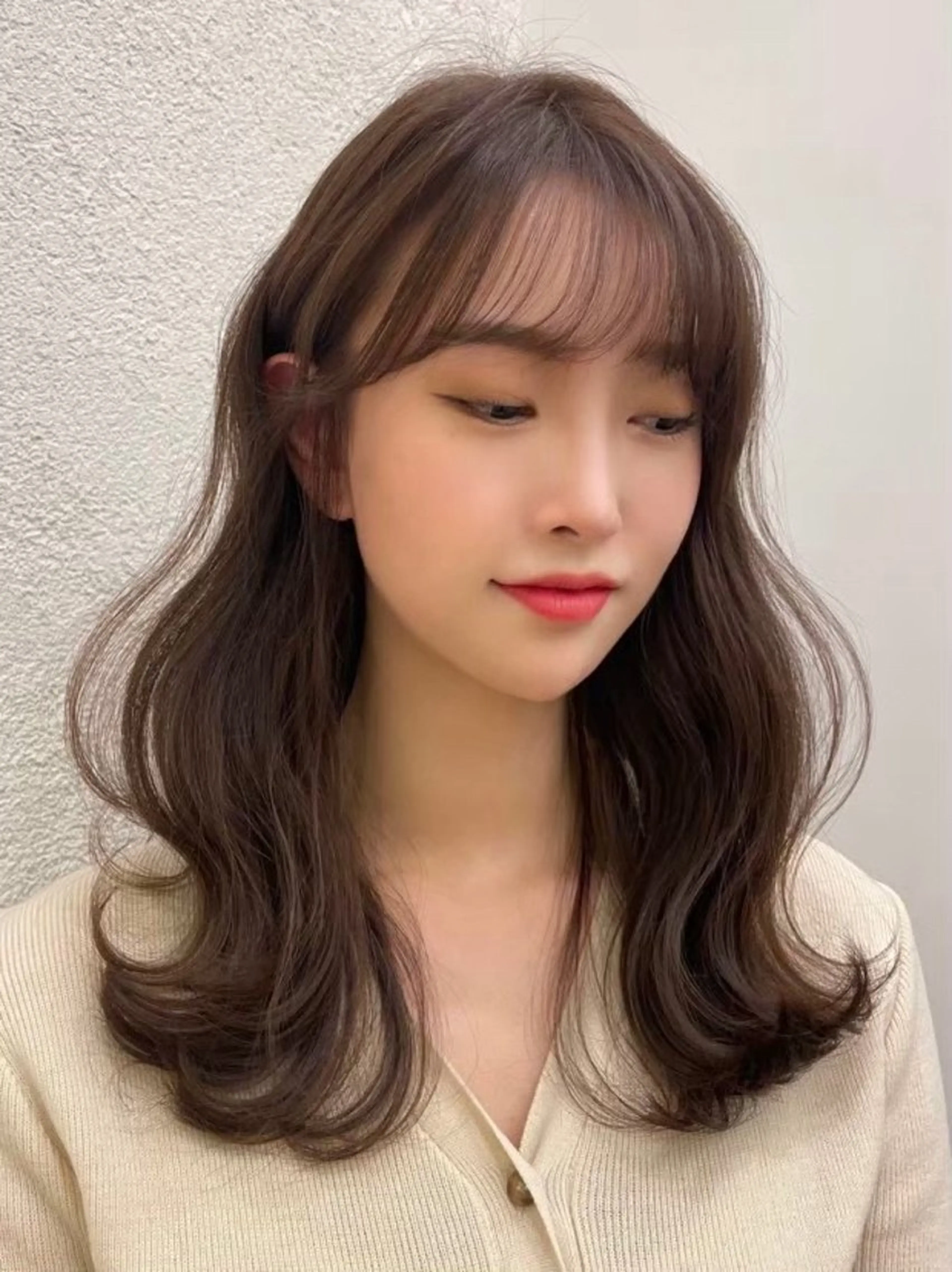 セミロング くびれヘア くびれレイヤー レイヤーカット カット ヘアカラー トリートメント 韓国風cut/ 縮毛矯正/正岡幹康のヘアスタイル