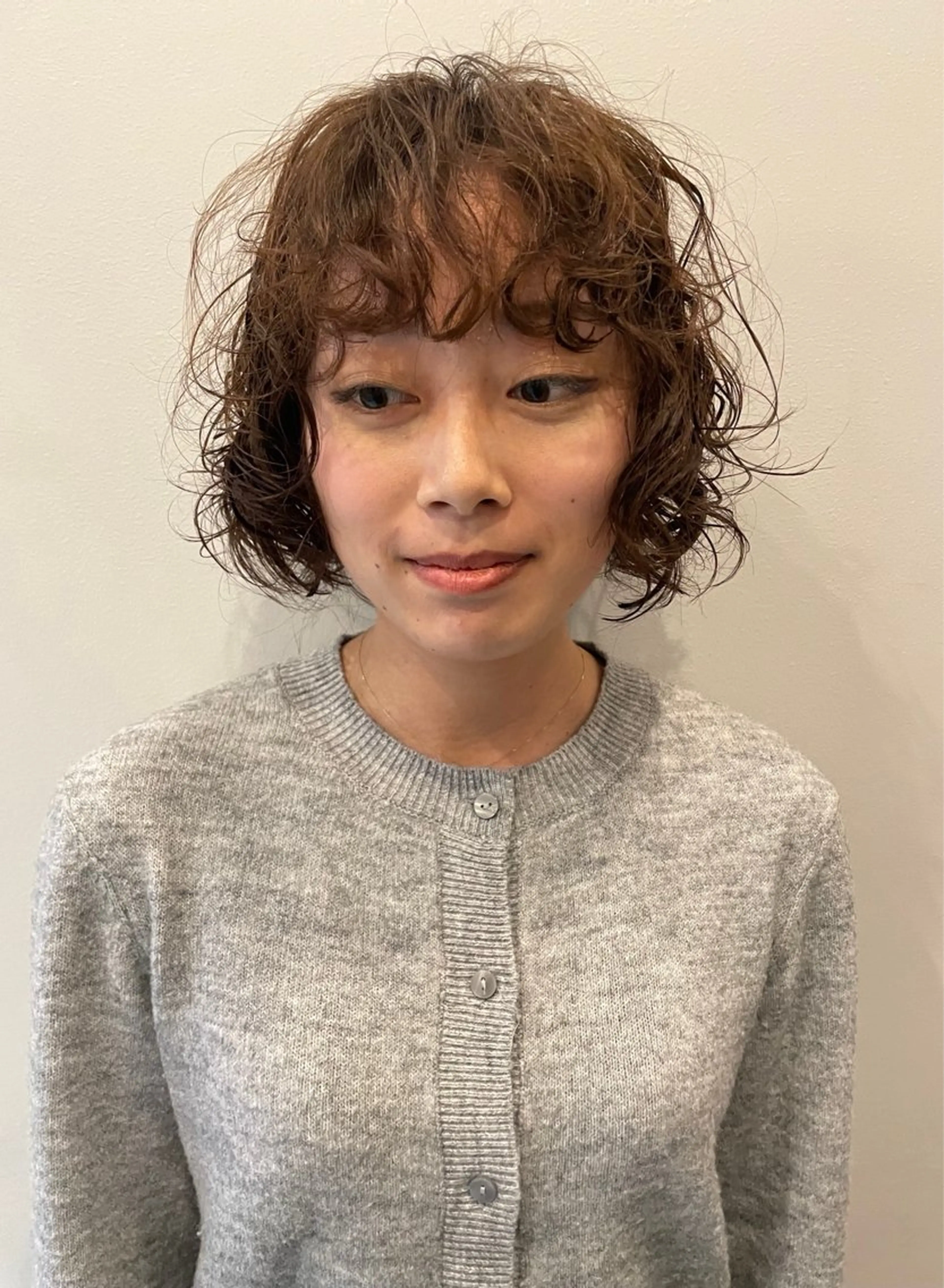 ショート カラー パーマ ボブ／パーマ指名 No. 1🍃れんとのヘアスタイル