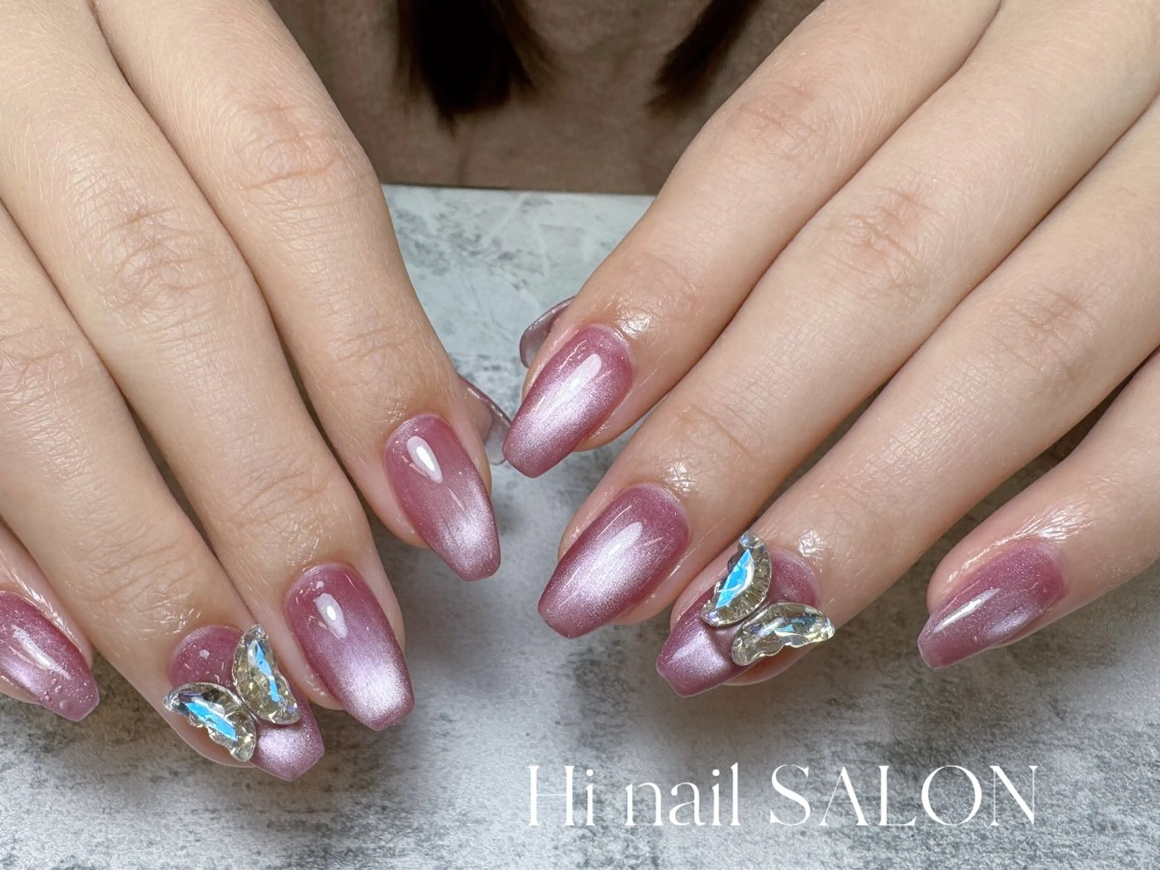 ネイル チークネイル フレンチネイル 韓国ネイル マグネットネイル 持ち込み ハンドネイル Hi nail 【ハイネイル】池袋のネイルデザイン