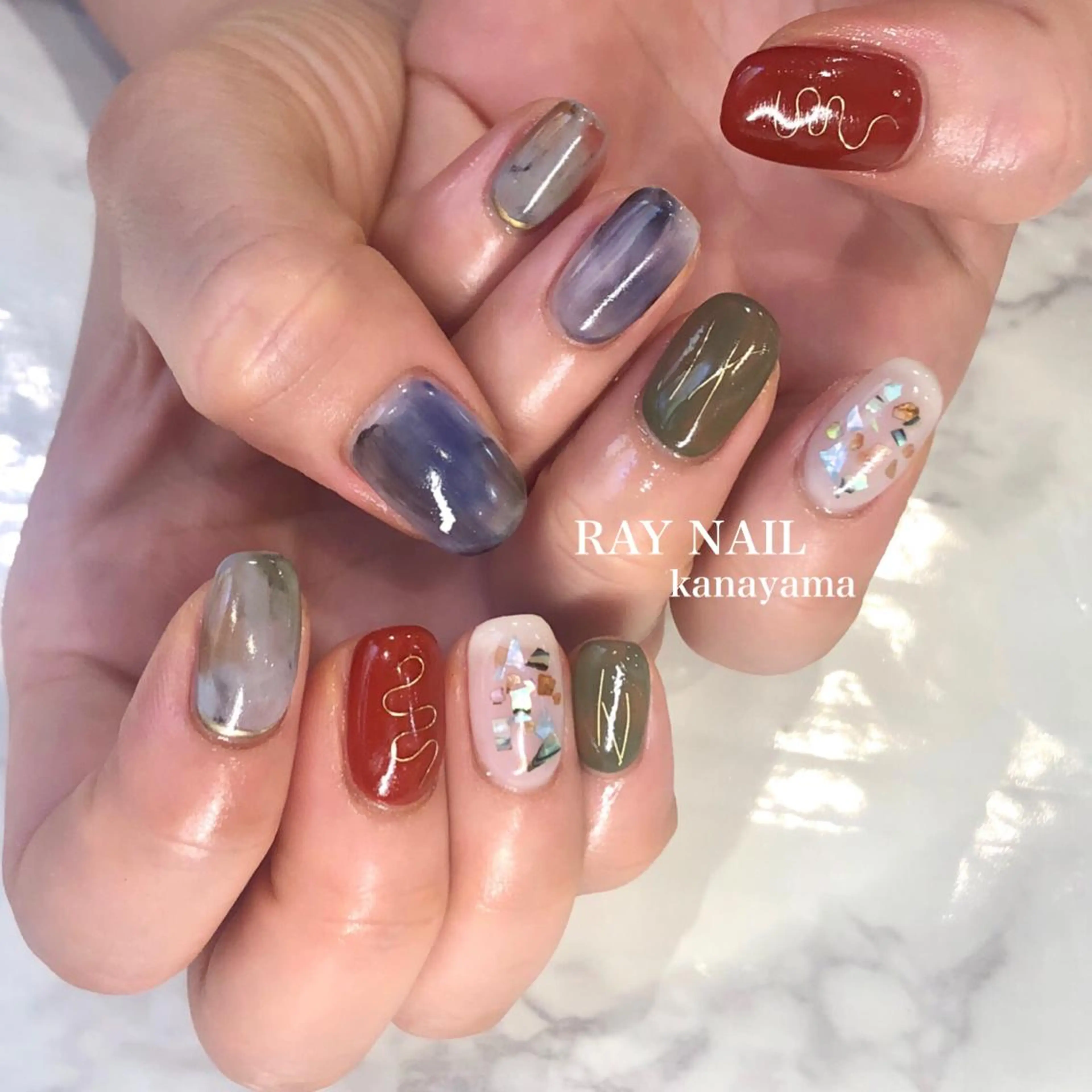 ネイル ニュアンスネイル Arowa 伊田のネイルデザイン