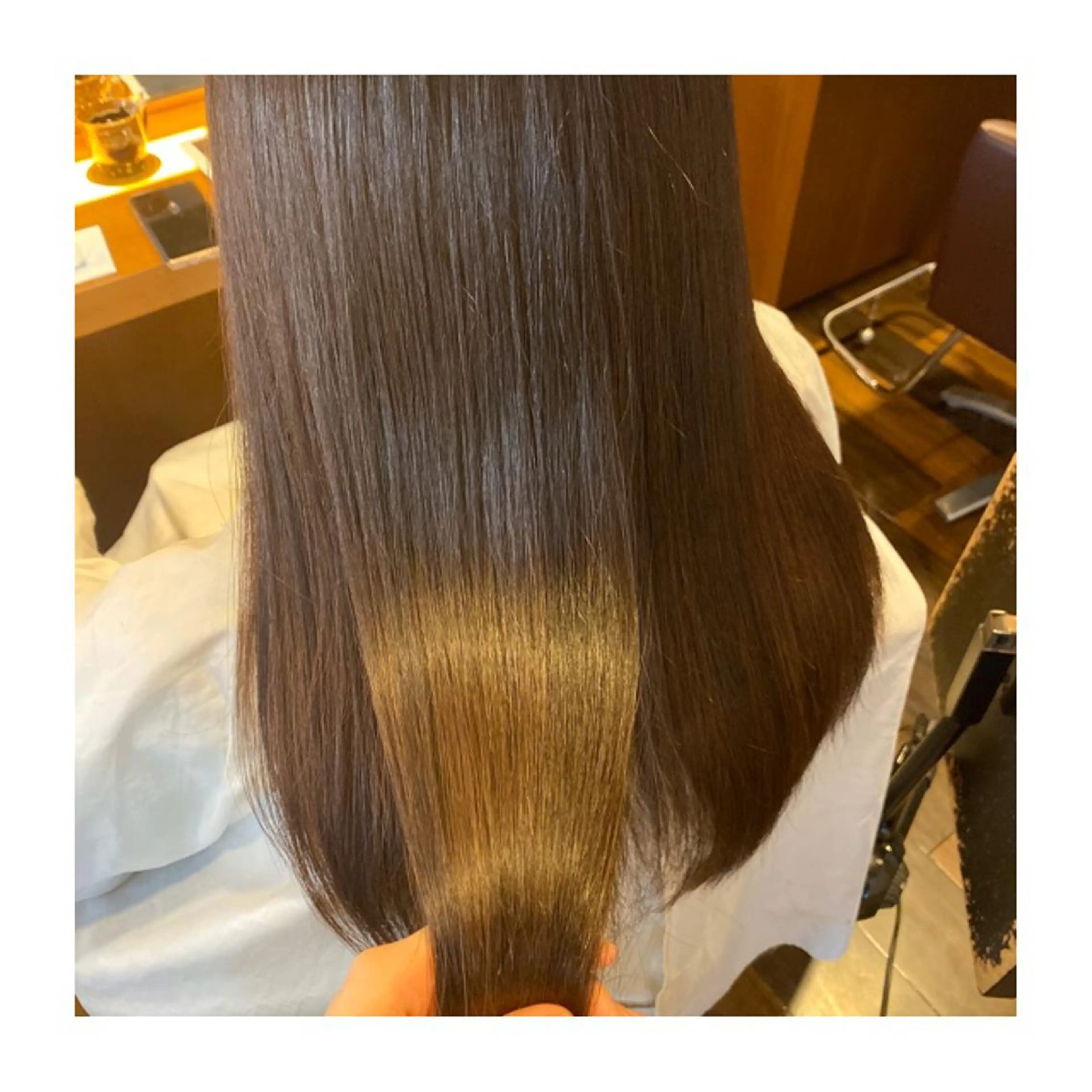 ロング カラー トリートメント 小國 綾かのヘアスタイル