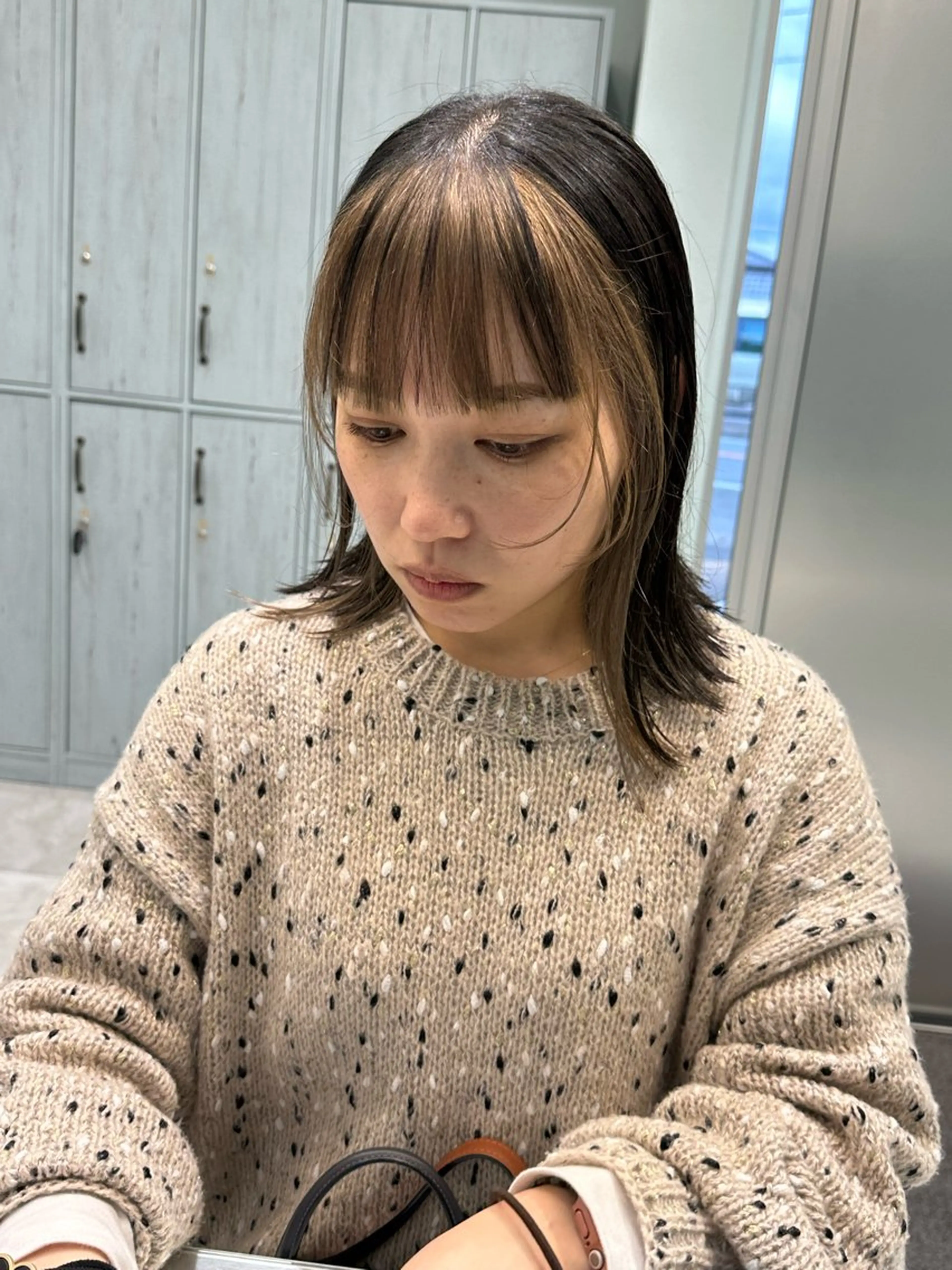 ミディアム カラー ヘアカラー トリートメント coeur所属・中川 茜里のヘアスタイル