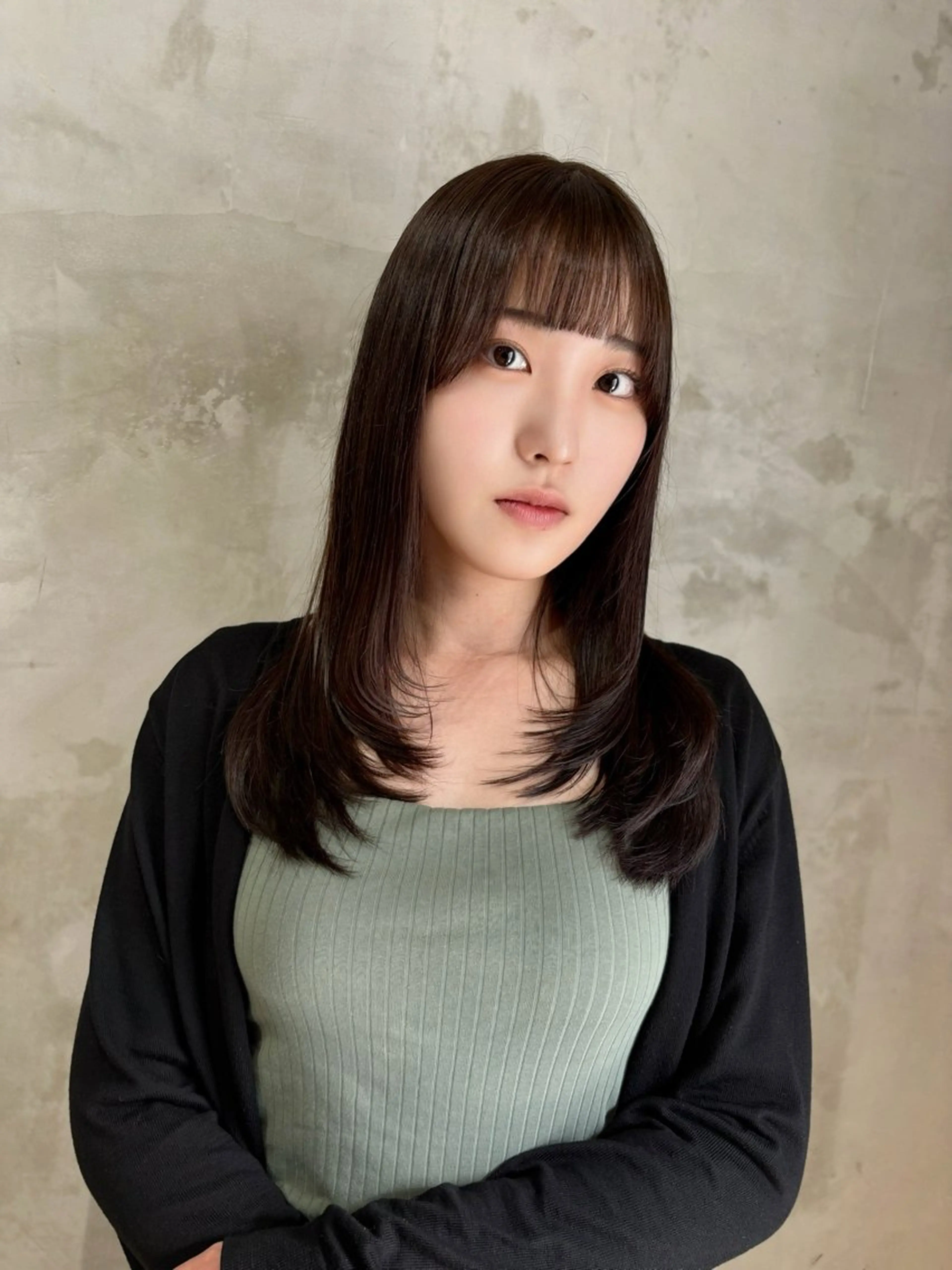 ミディアム カラー 💖韓国風艶髪ヘア 💖EREN🦋のヘアスタイル