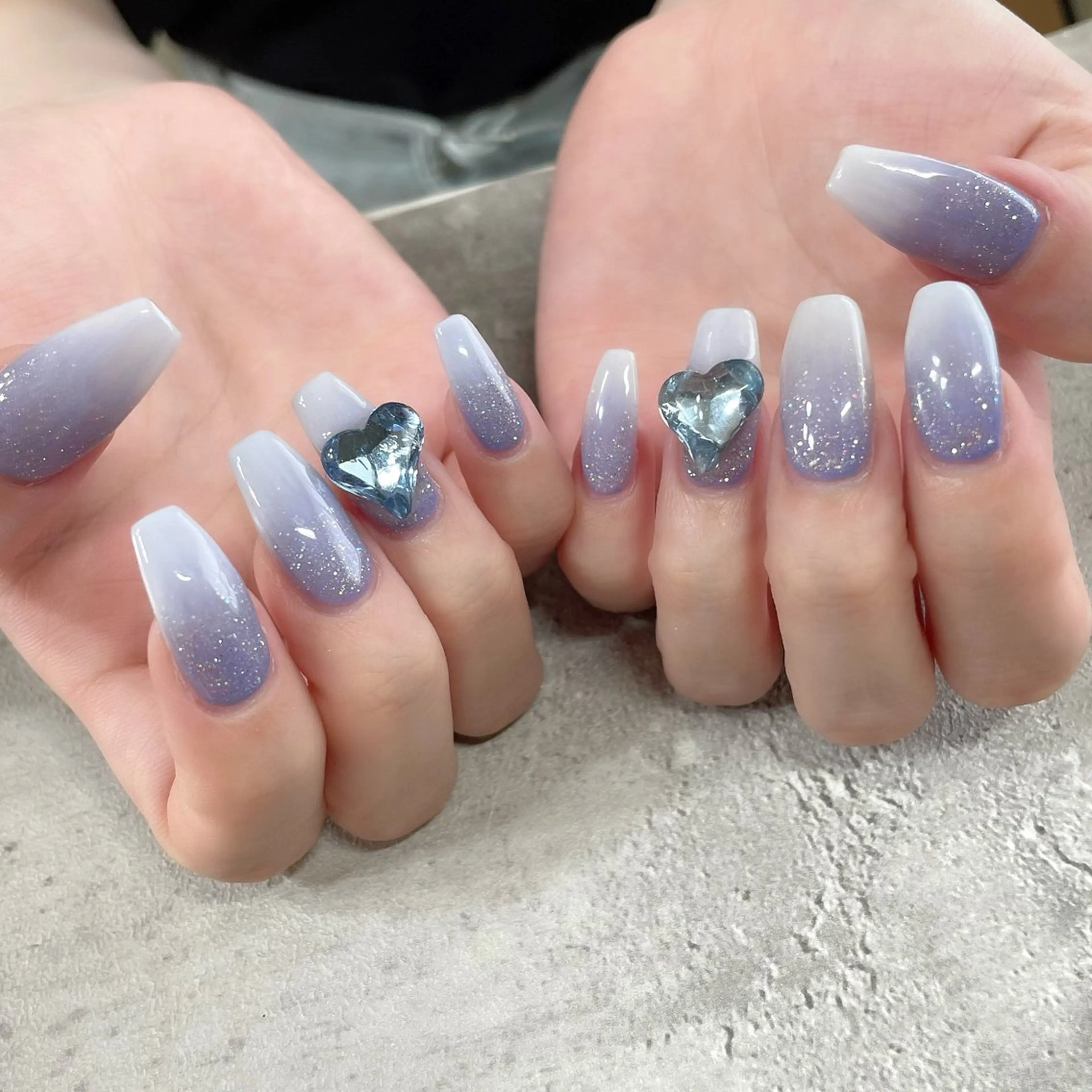 ネイル ジェルネイル ハート シンプルネイル 東 千夏のネイルデザイン