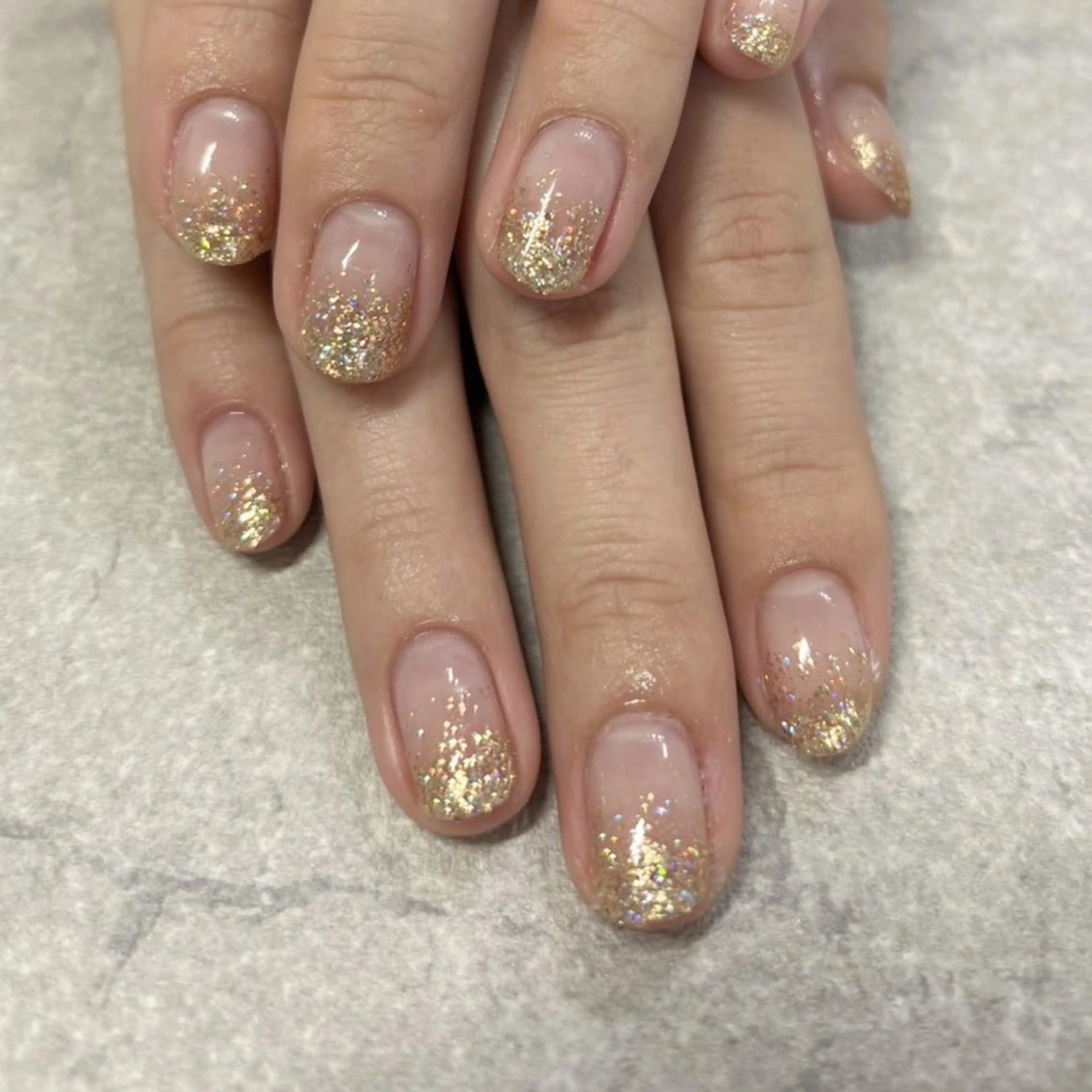 ネイル グラデーション ラメ(グリッター) ラメグラデーション May. 昭和町のネイルデザイン