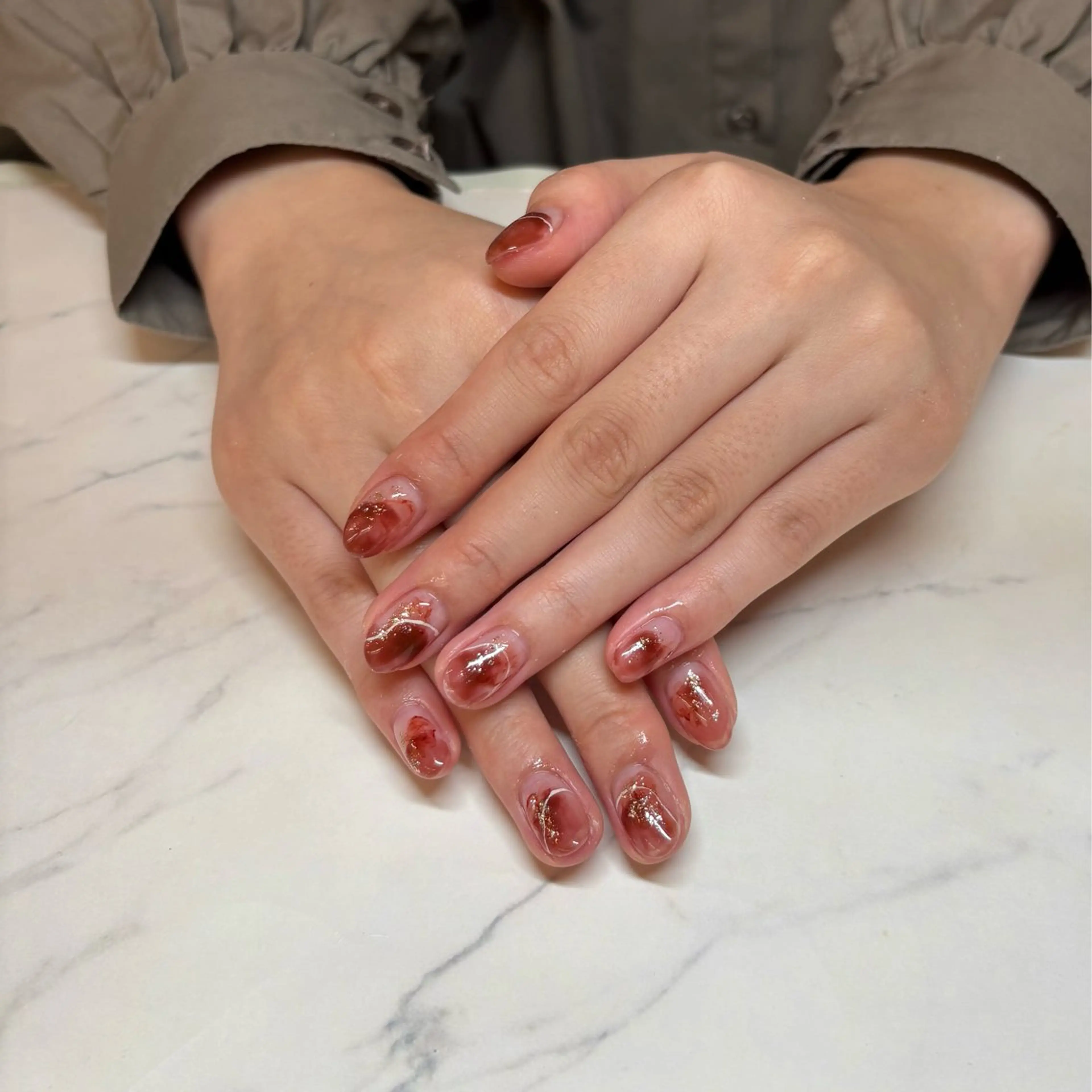 ネイル ニュアンスネイル 💫 さりのネイルデザイン