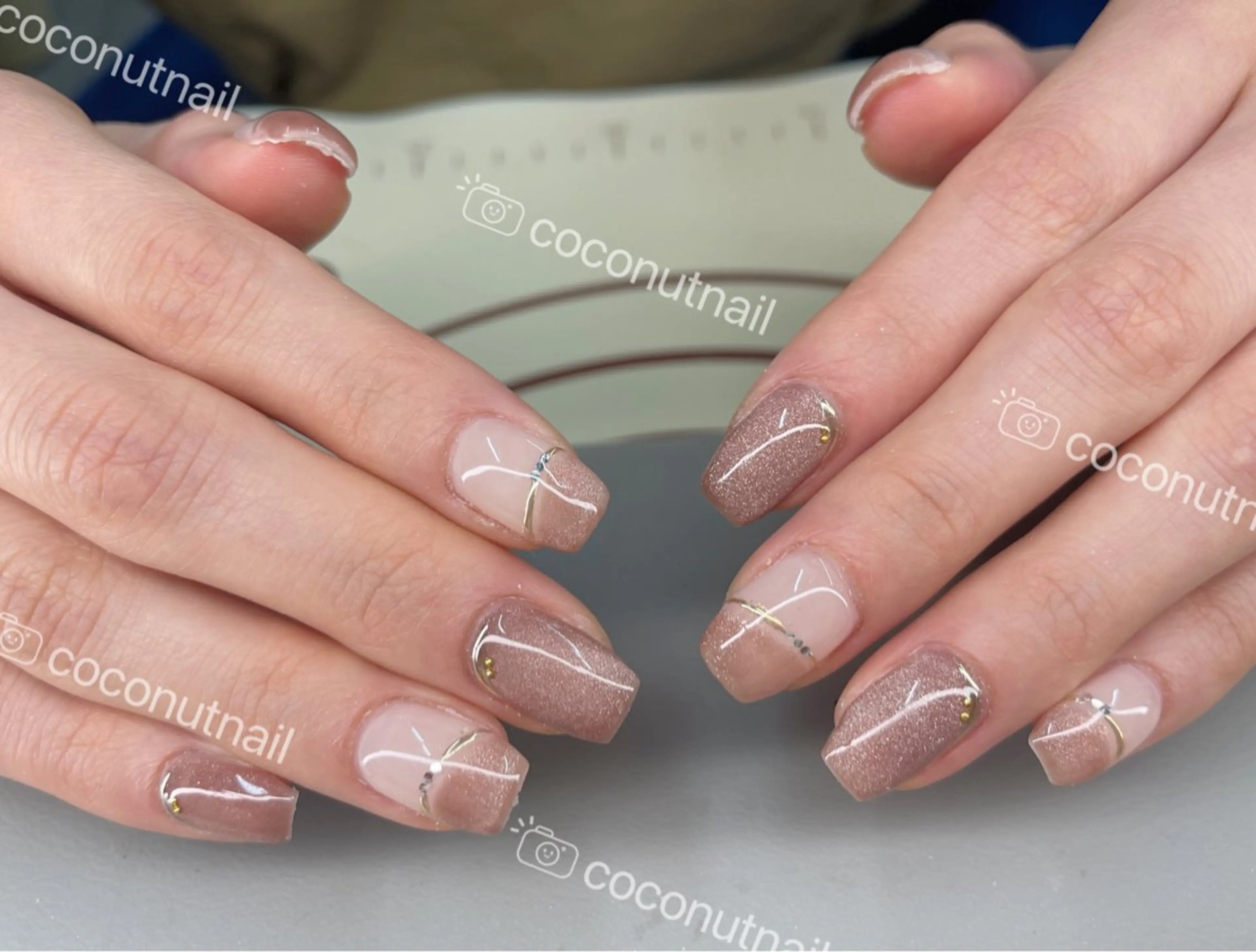 ネイル ハンドネイル 神田 ココナッツのネイルデザイン