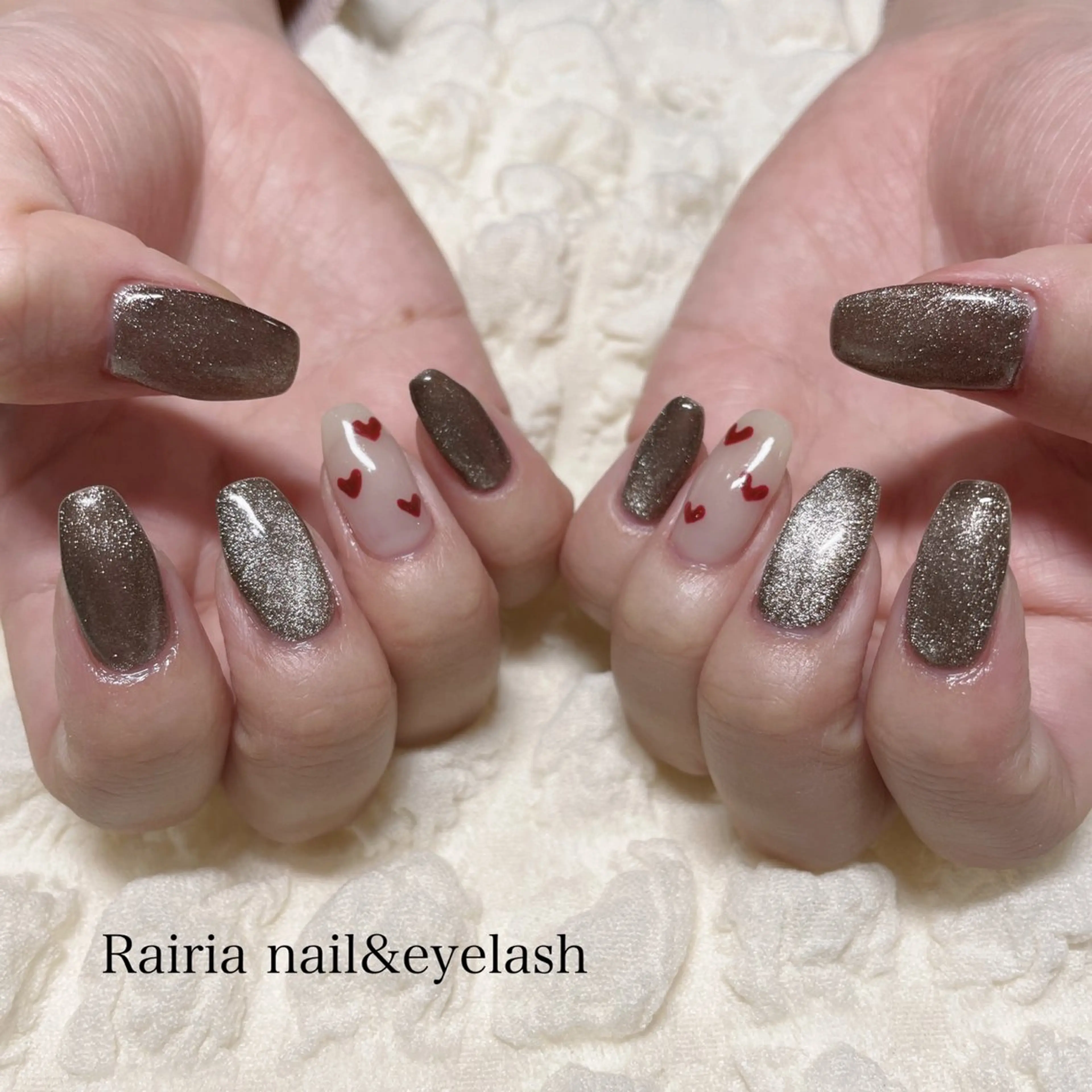 ネイル アートネイル マグネットネイル マグネットワンカラー 持ち込み ワンカラーネイル ハンドネイル Rairia nail&eyelash小岩店所属・Rairianail 小岩店のネイルデザイン