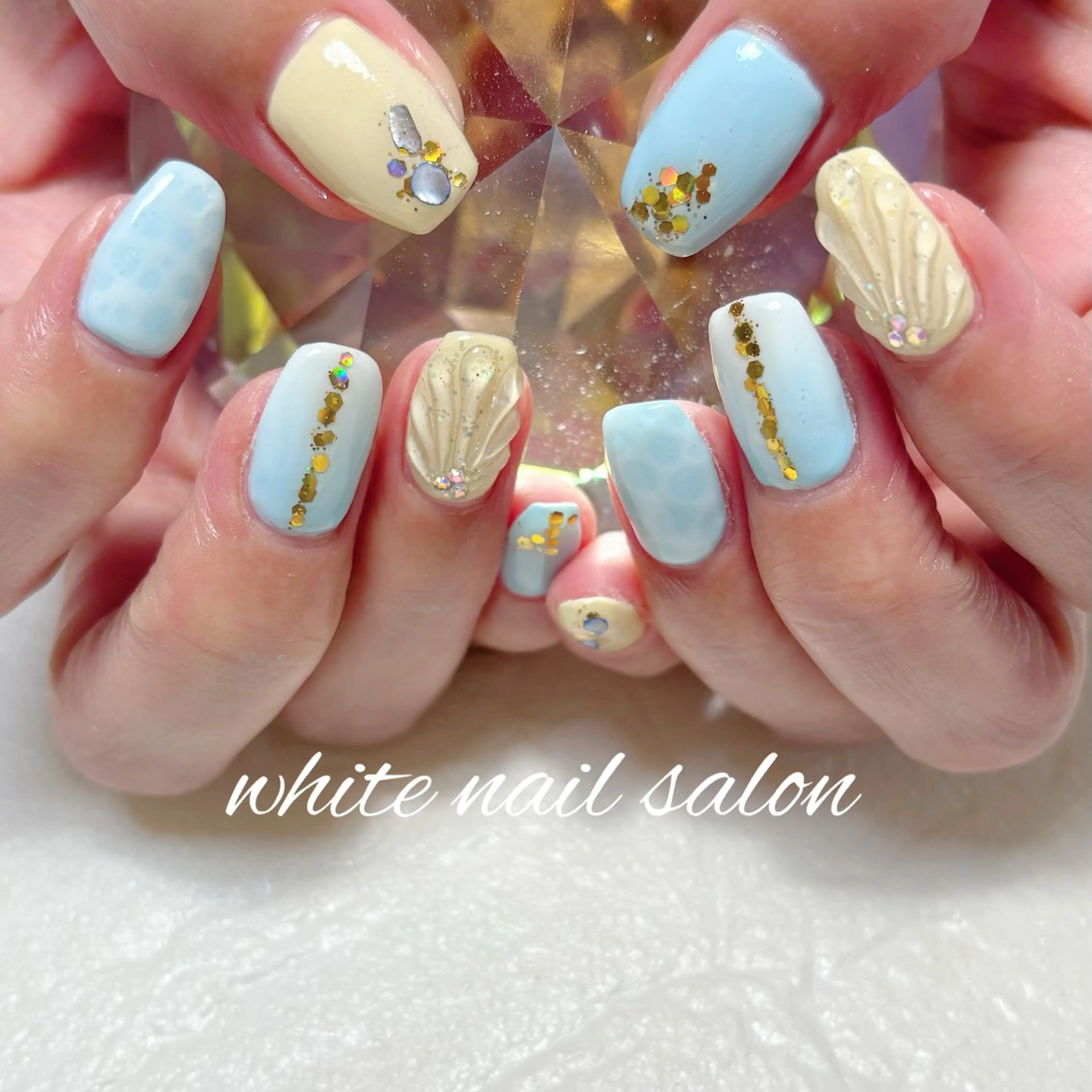 ネイル フットネイル ハンドネイル white nail salonのネイルデザイン