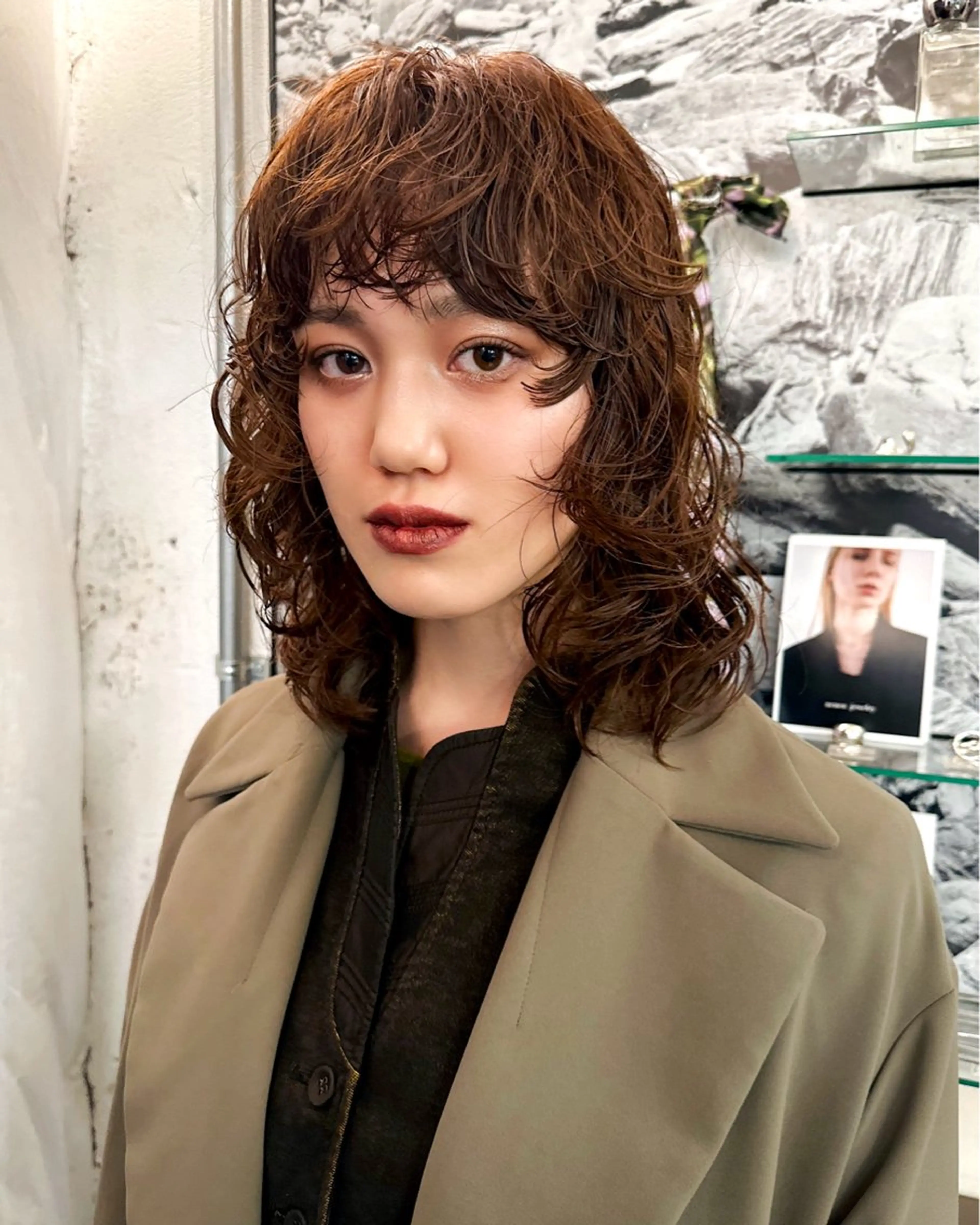 カット＋カラー＋パーマ『クルクルパーマ ボブパーマ ショートパーマ パーマスタイル レイヤーパーマ』の写真