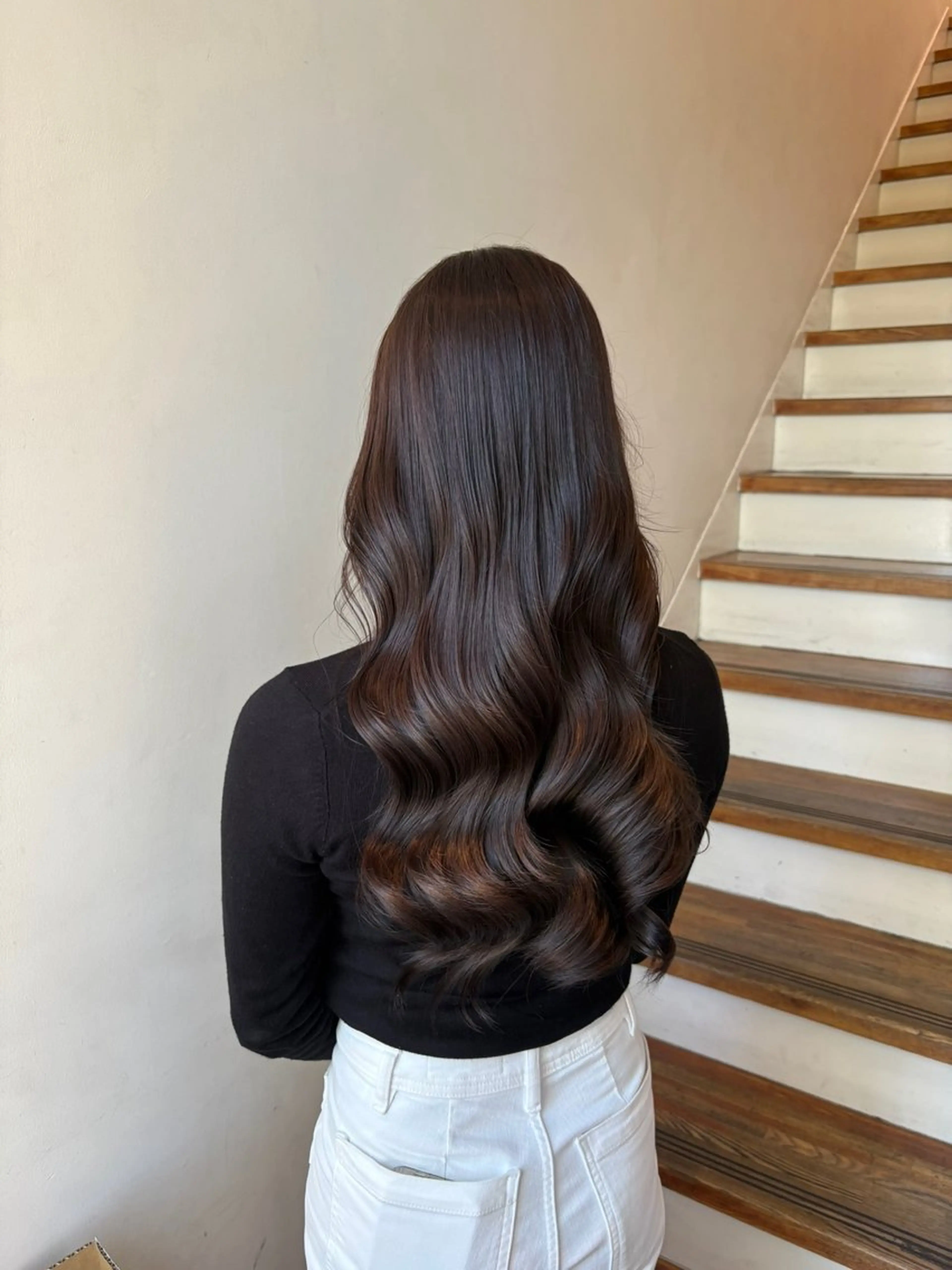 ロング カラー 杉下 愛純のヘアスタイル