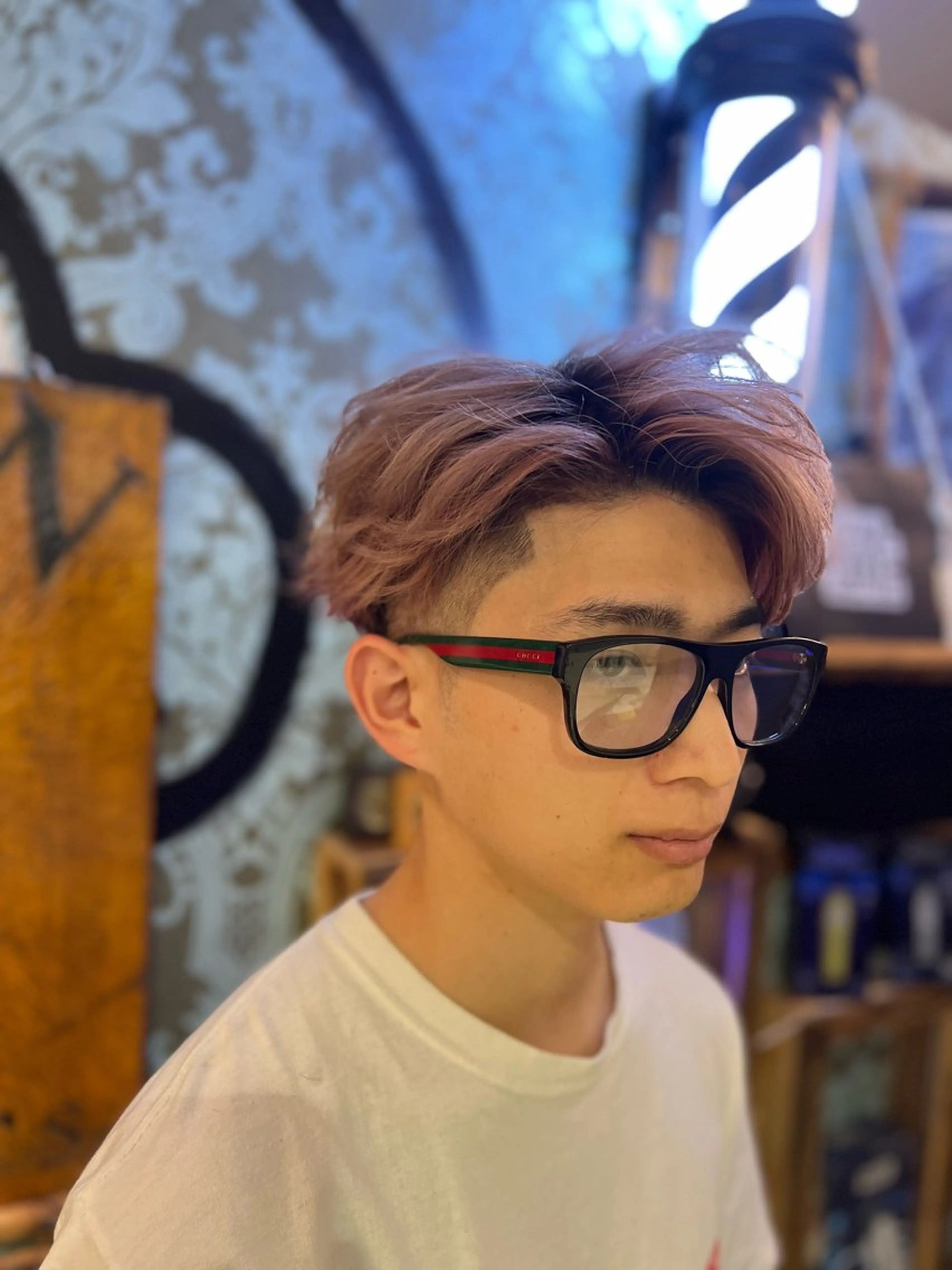 ミディアム カラー メンズ キッズ サンアンドマーリーズバーバー所属・サン アンドマーリーズのヘアスタイル