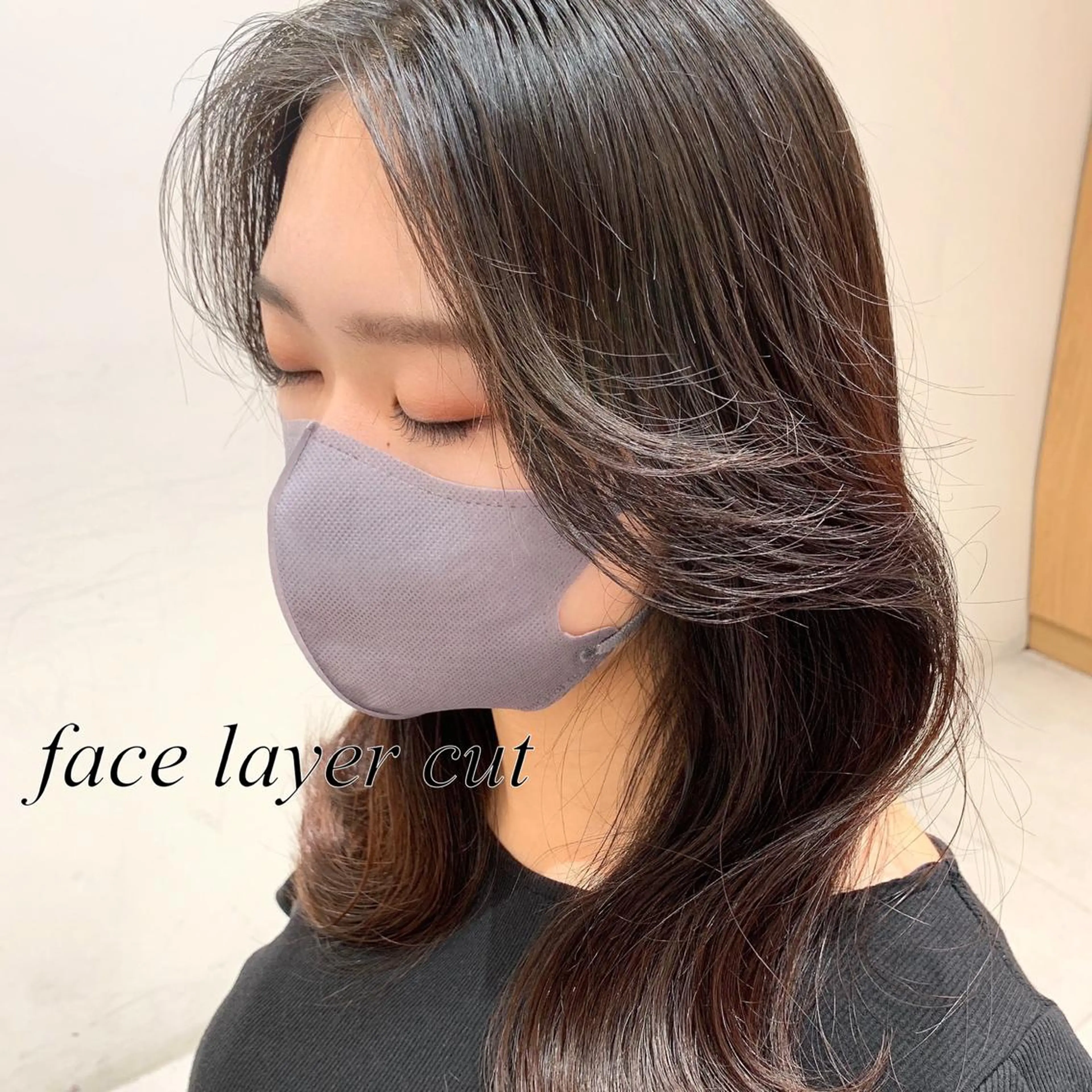 ミディアム カラー 切りっぱなしボブ ブリーチ グレージュ イルミナカラー インナーカラー カット ヘアカラー トリートメント レイヤー専門家 ダブルカラー修のヘアスタイル