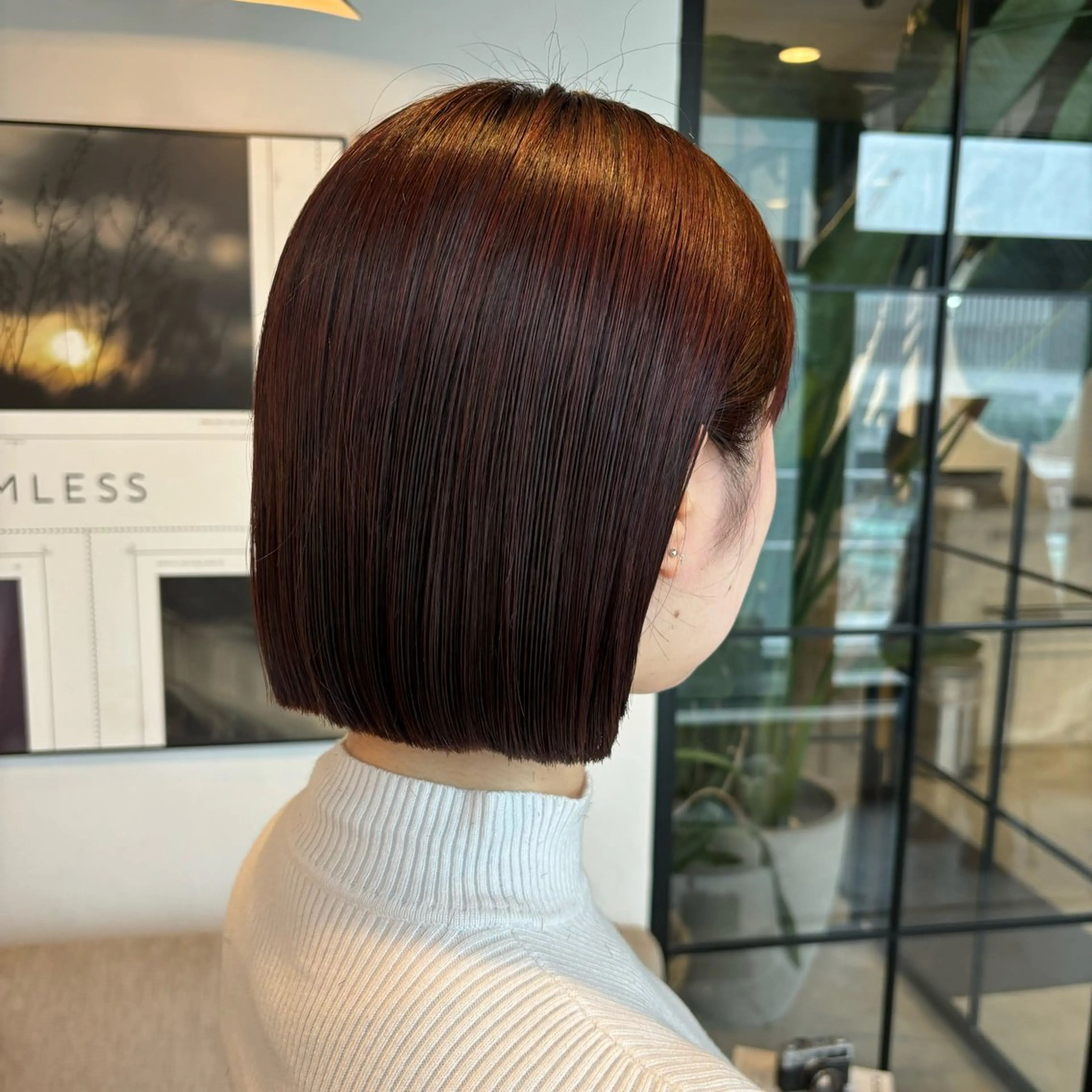 ミディアム カラー カット ヘアカラー 柔らかベージュ🩰/ 新潟駅/くるみのヘアスタイル