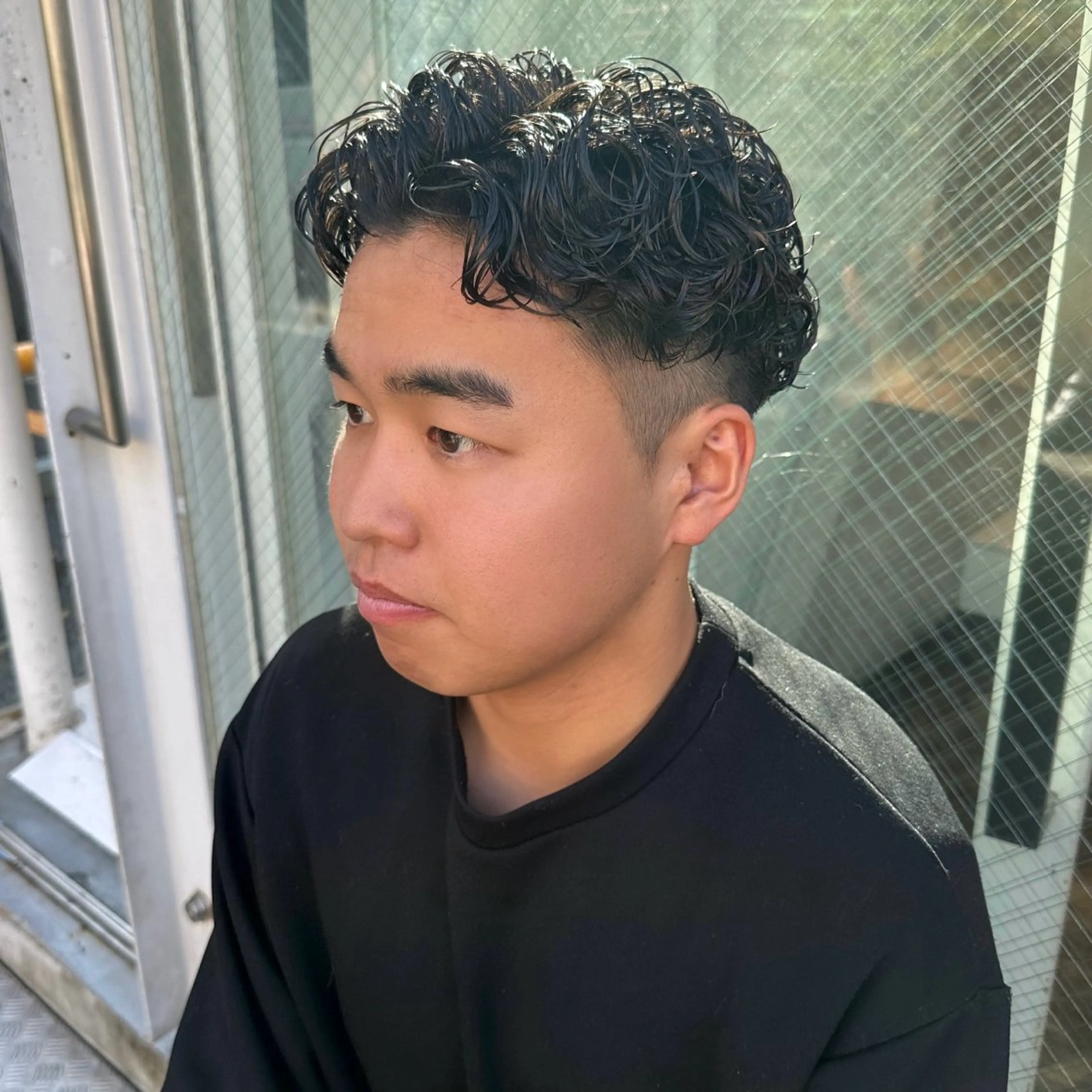 ショート パーマ メンズ メンズパーマ カット パーマ トリートメント ツイスパ/メンズ パーマ/歩夢のヘアスタイル