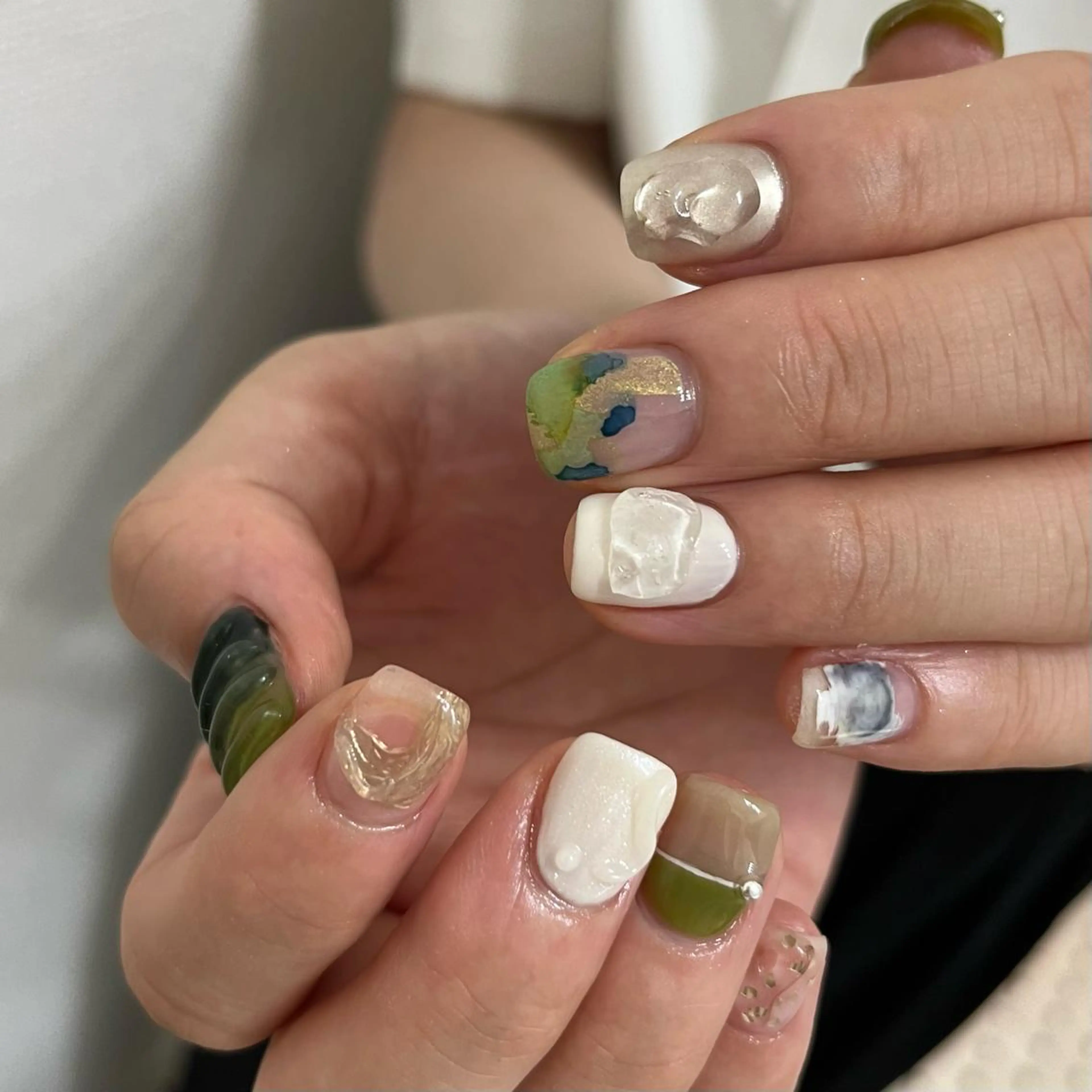 ネイル 持ち込み ハンドネイル nail salon O (en)所属・vegh. nail／阿波座のネイルデザイン