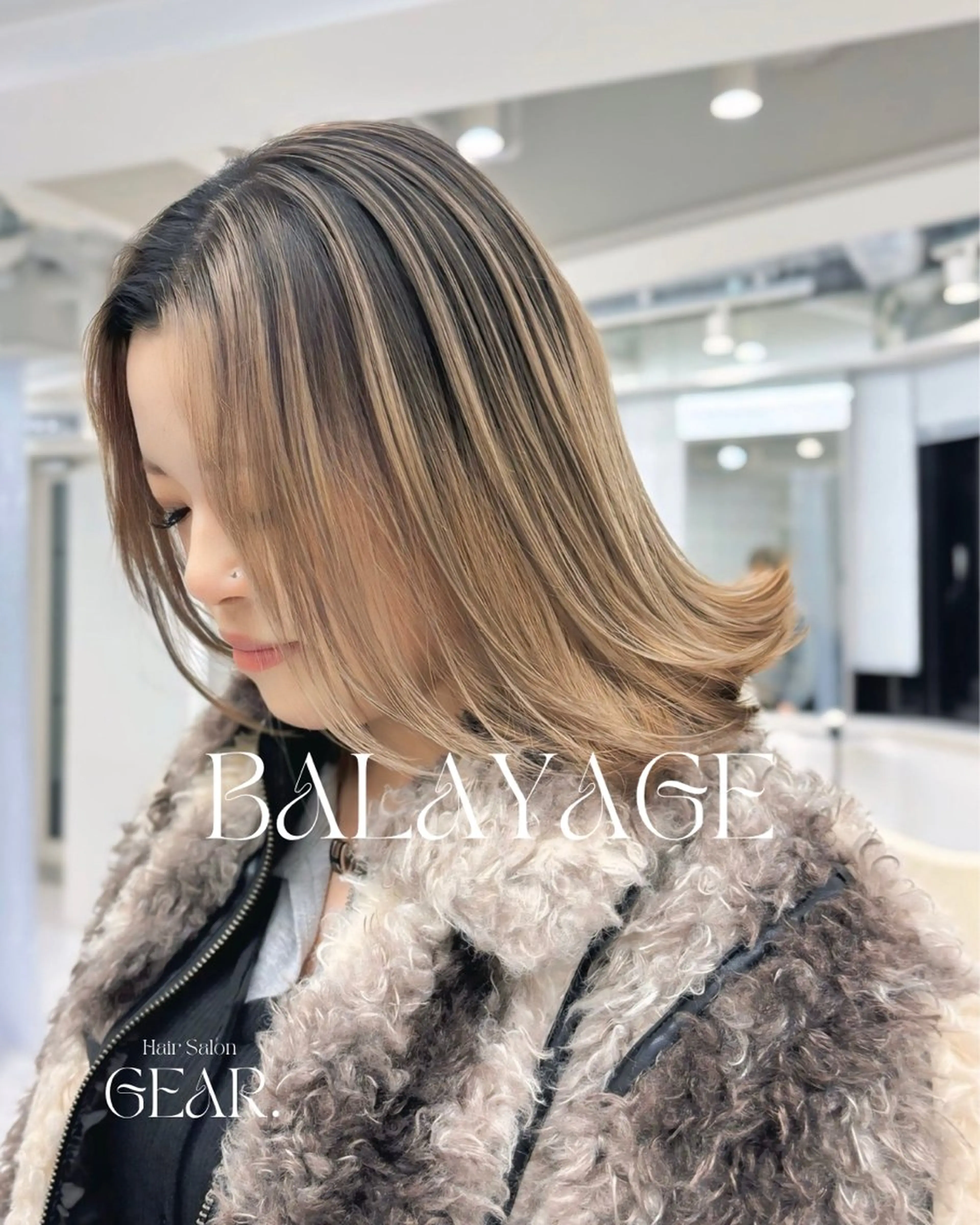 セミロング ヘアカラー トリートメント ヘアセット 🎗 💖井上 竜 ブリーチ指名No.1のヘアスタイル