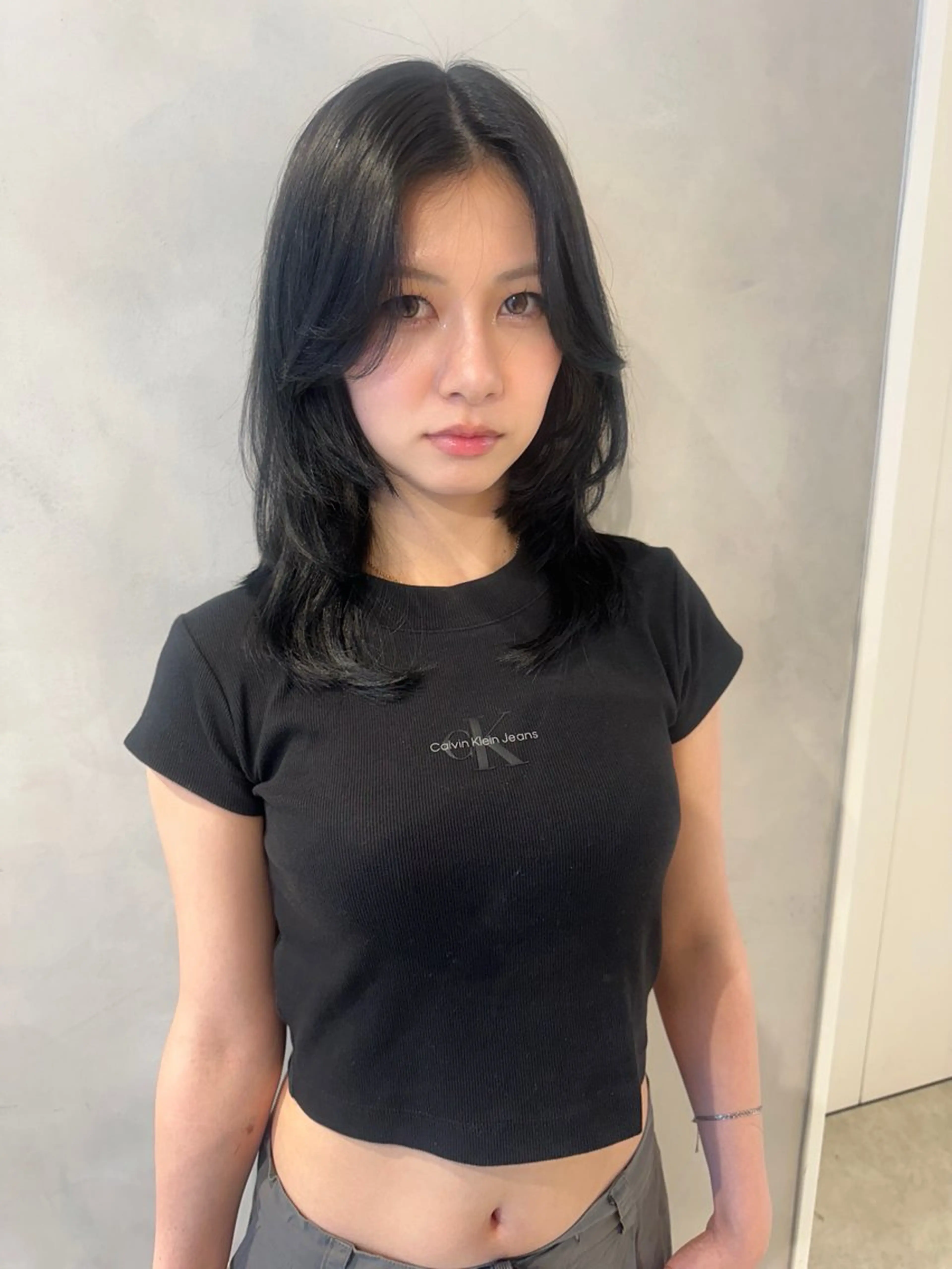 ミディアム カット ヘアカラー トリートメント 🎀韓国/髪質改善 長野美和🎀のヘアスタイル