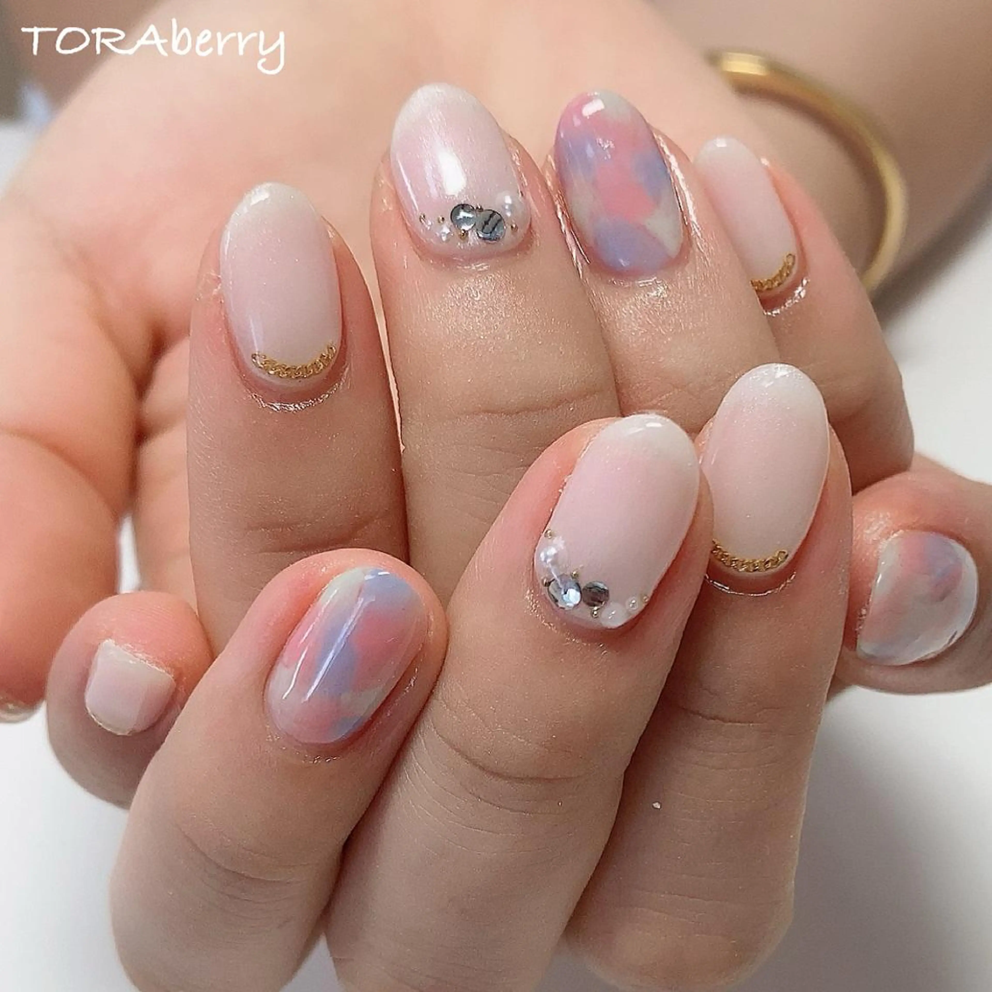 ネイル 春ネイル ハンドネイル ネイリスト なつみのネイルデザイン