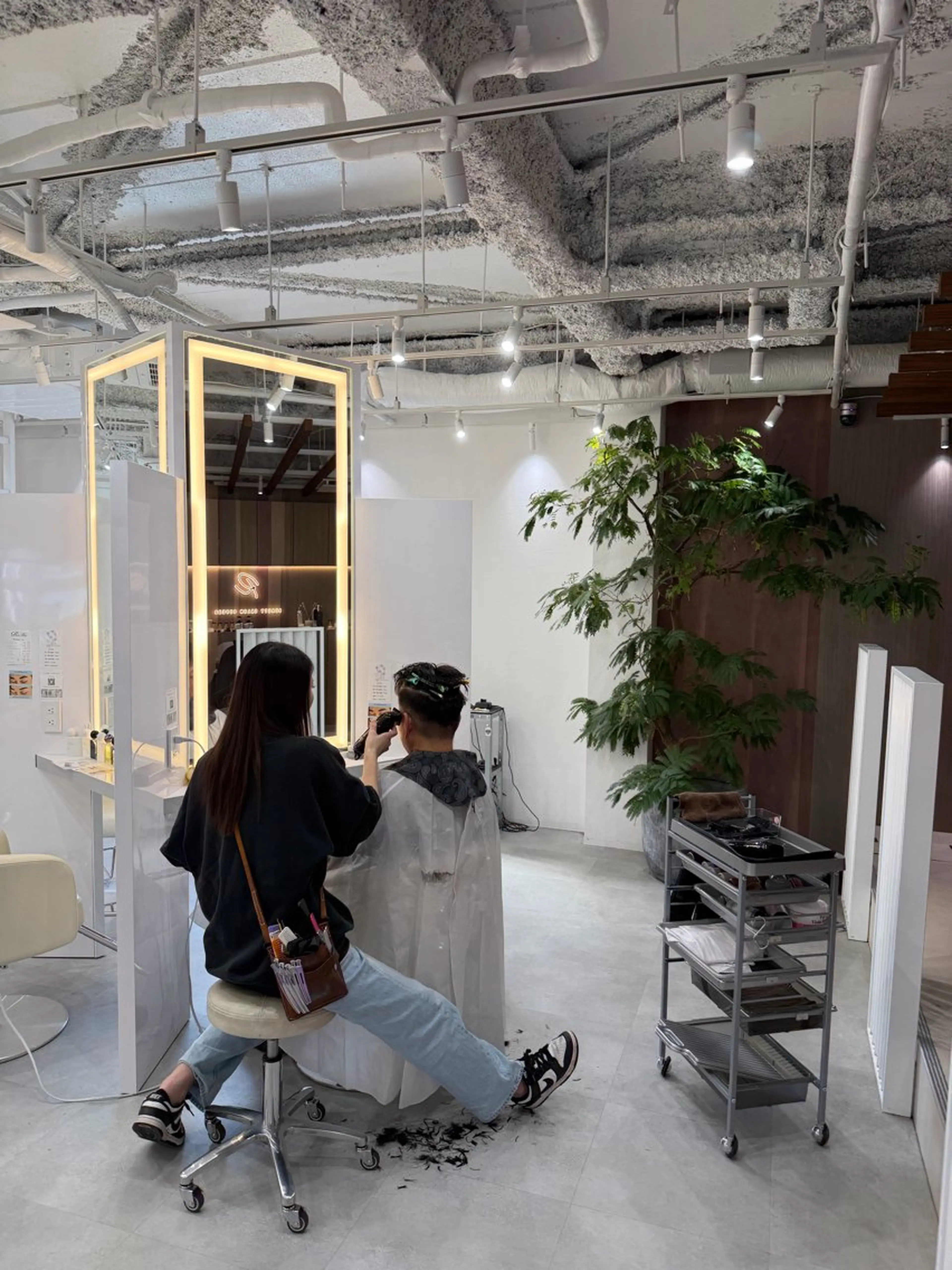 メンズ R/🤎 パーマ＆ブリーチ🔥のヘアスタイル