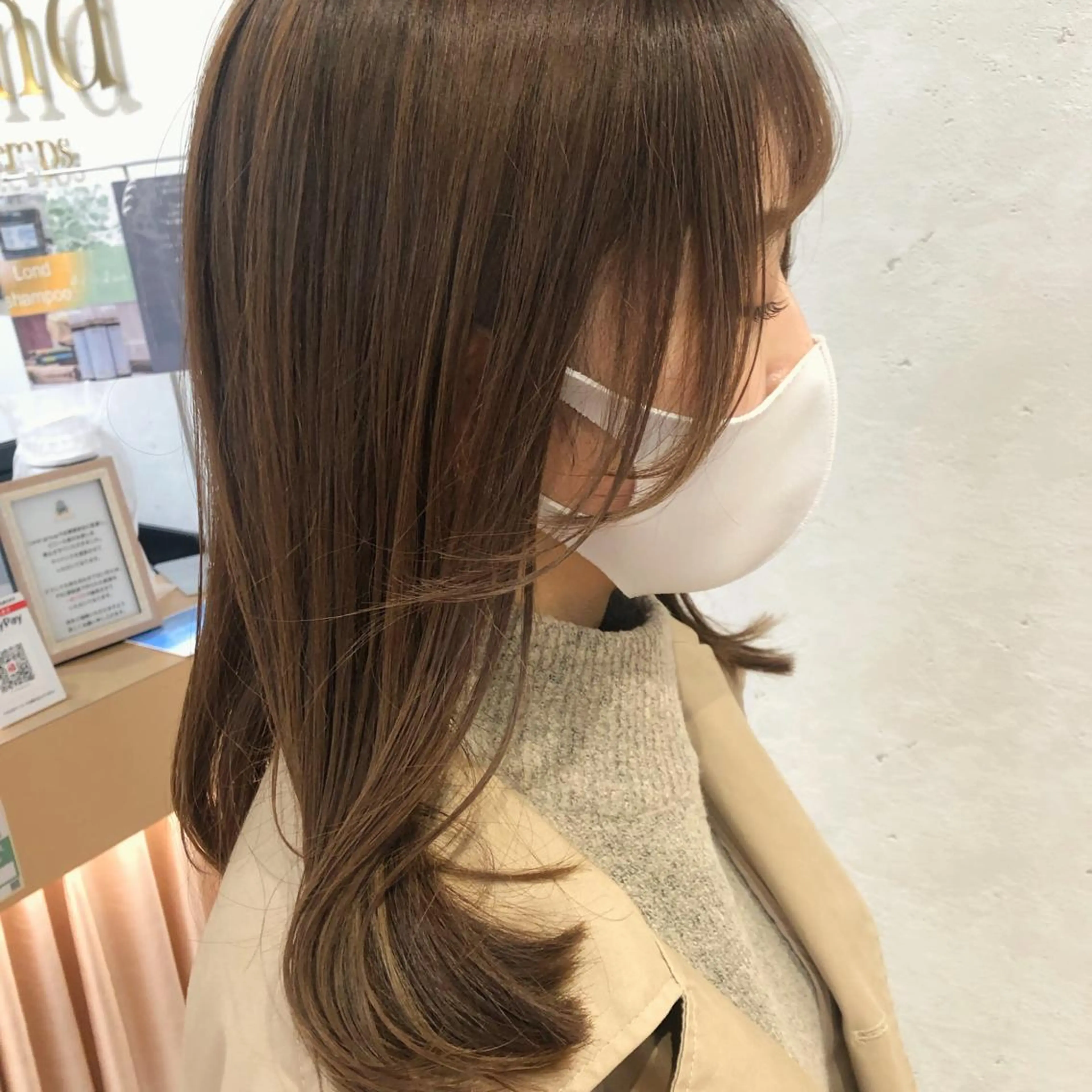 ⭕️短時間でイメージが変わる♡こだわりの前髪🌟顔周りカット✂️+【スチーム付き💭ケラスターゼトリートメント】の写真