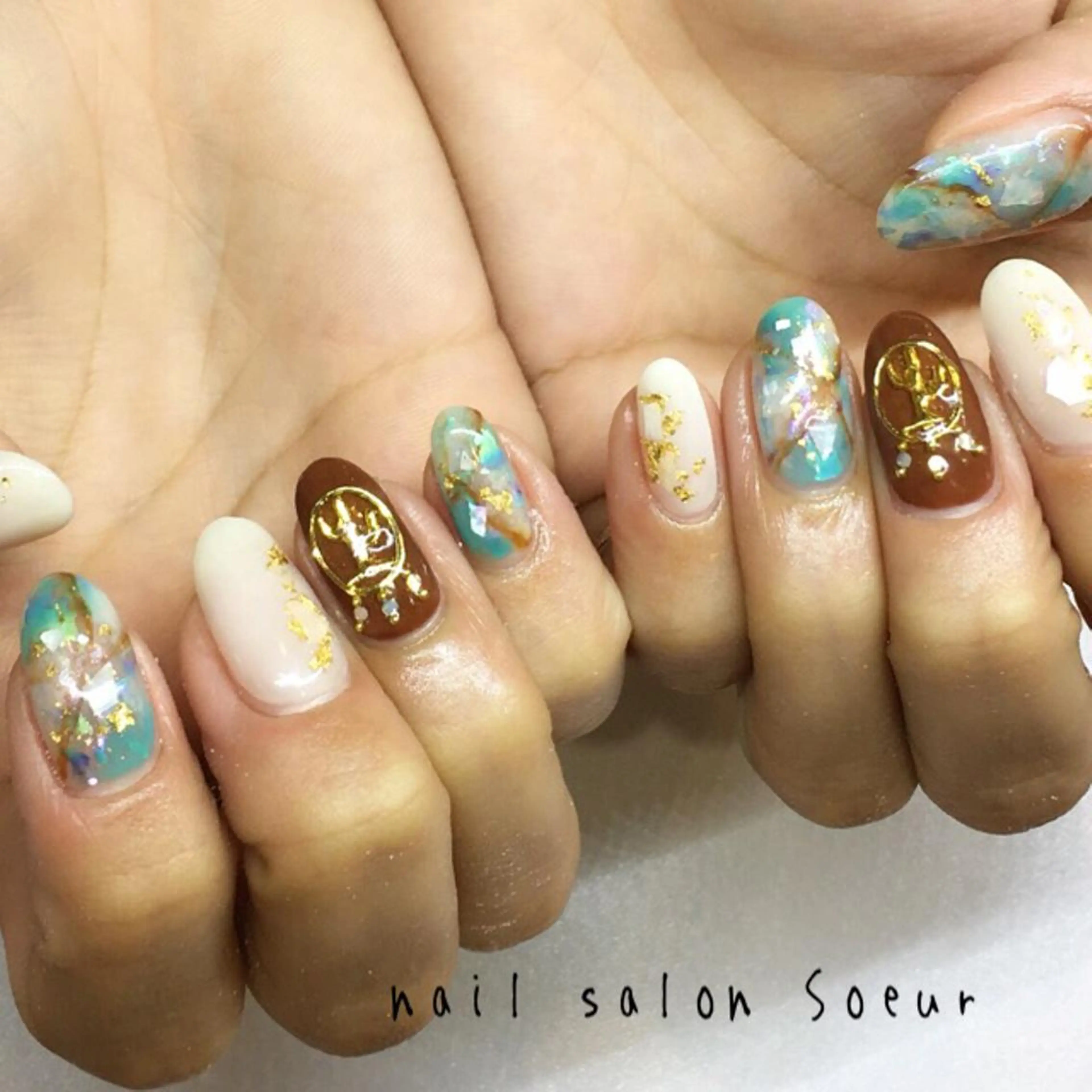ネイル アートネイル ジェルネイル ハンドネイル nail salon Soeurのネイルデザイン