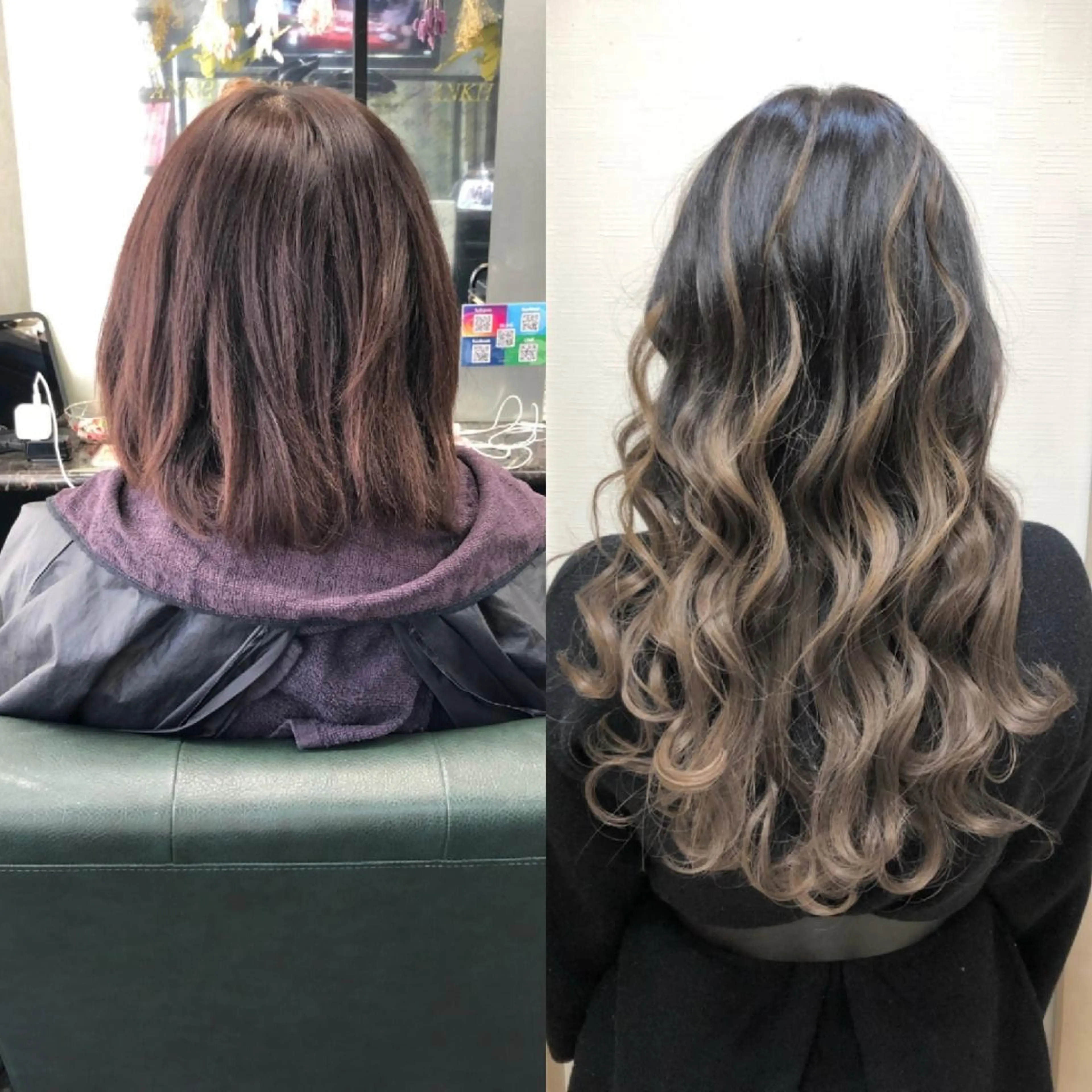 セミロング シールエクステ エクステ 外国人風カラー ANKH CROSS 池袋所属・*エクステ/髪質改善 カラー特化*マサキのヘアスタイル