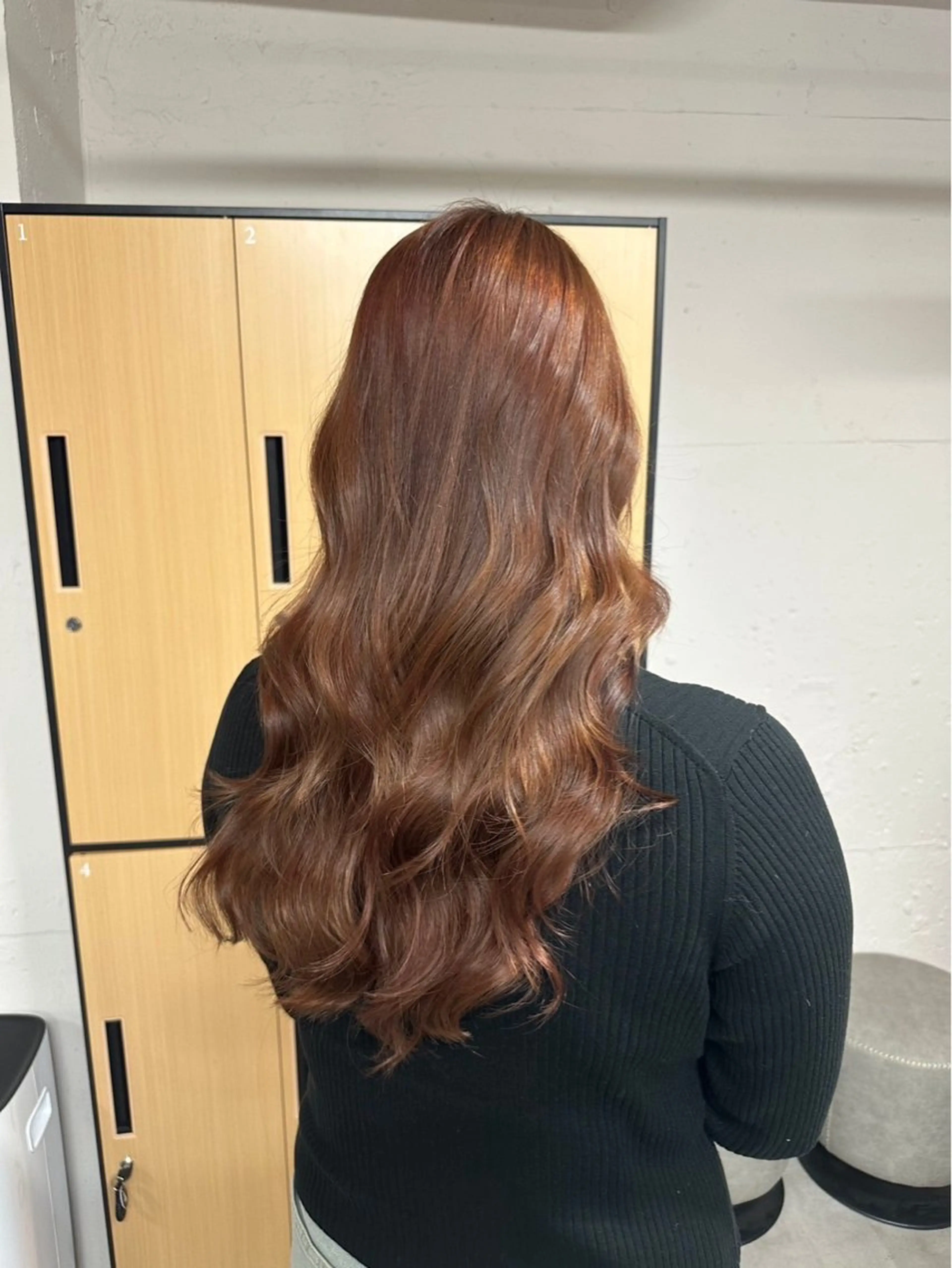 ロング カット ヘアカラー トリートメント tokute 中野真咲🐺のヘアスタイル