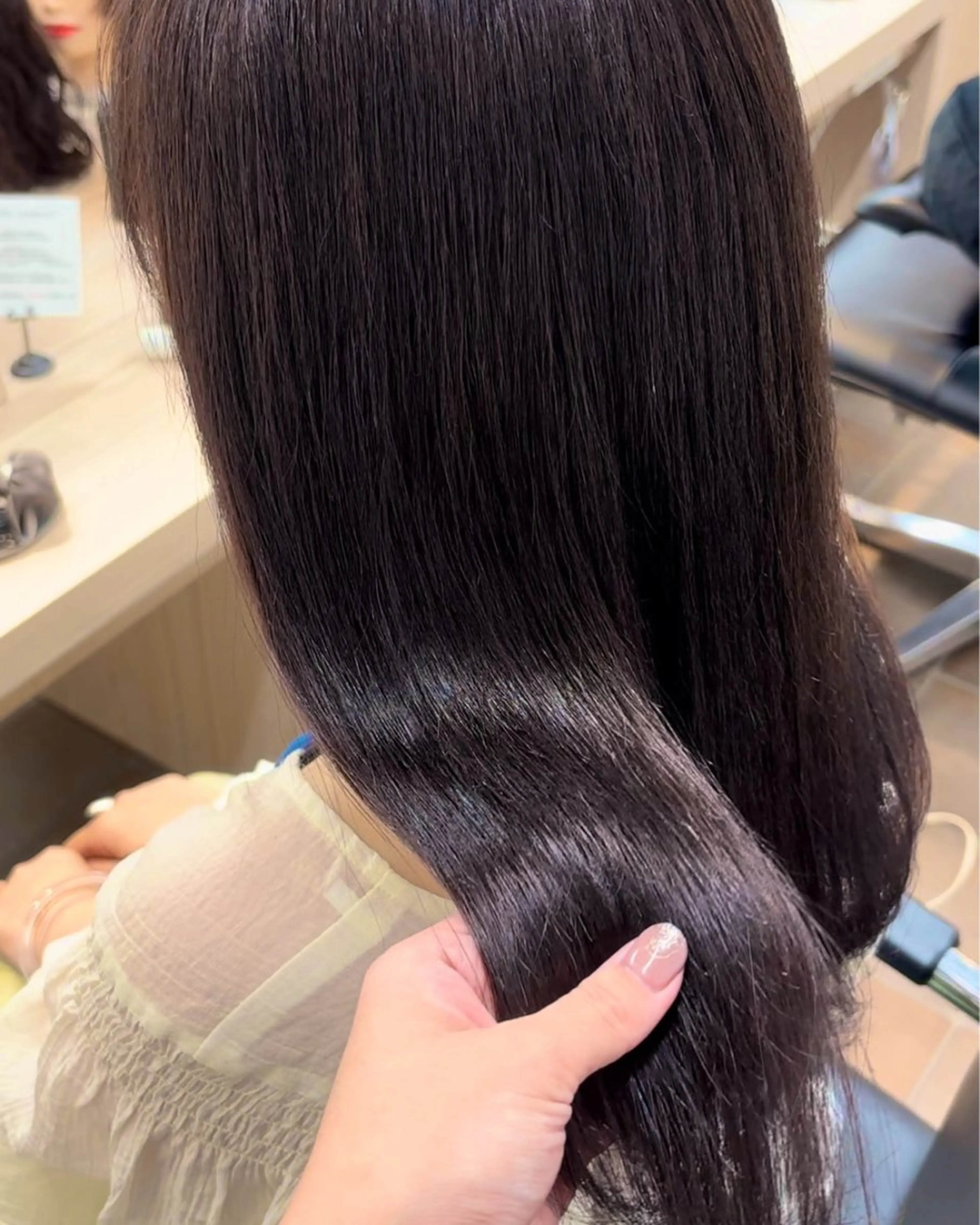 ロング カラー ラベンダーカラー カット ヘアカラー トリートメント かどた はるなのヘアスタイル