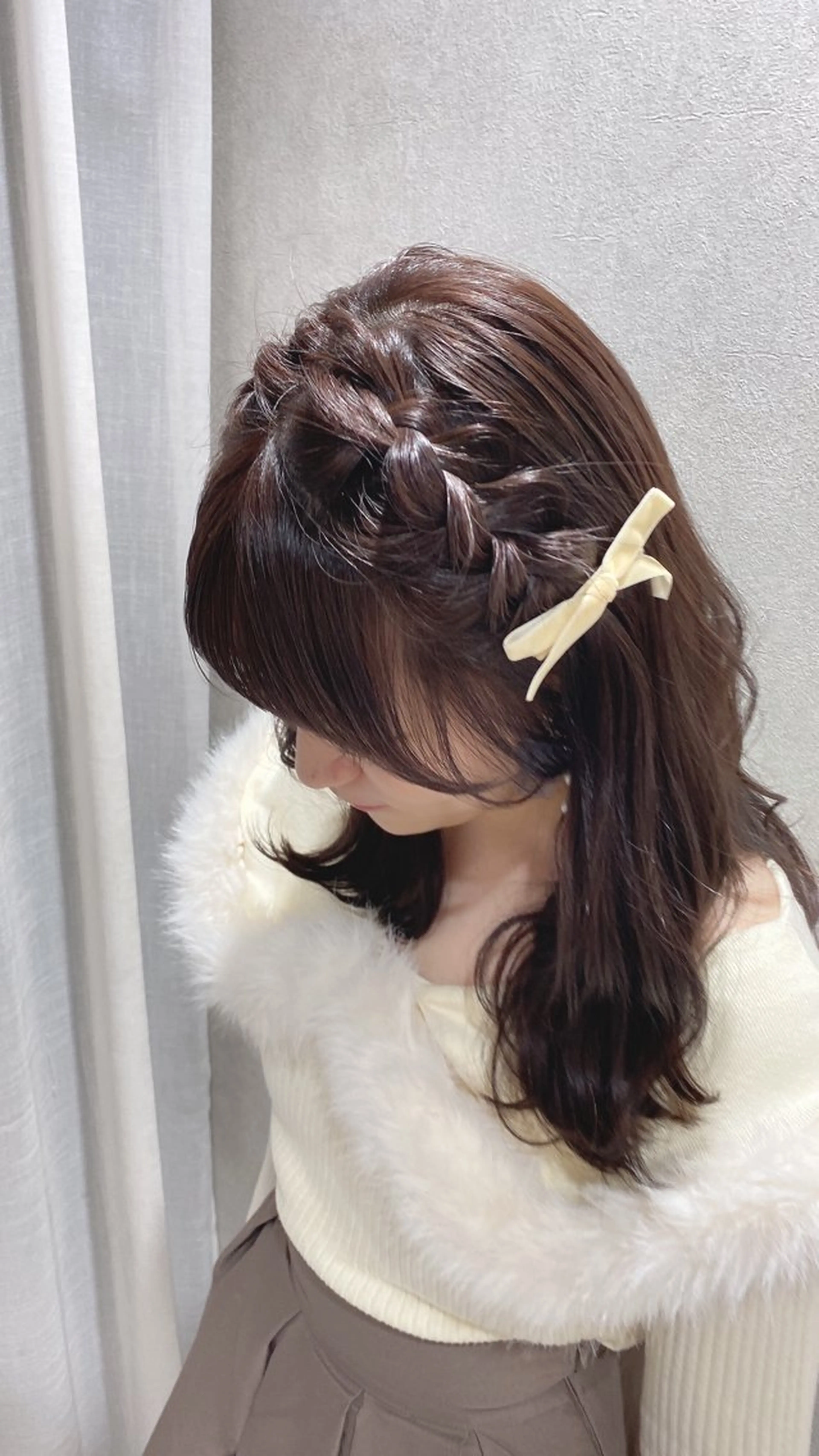 ミディアム ピンクブラウン 🫧ブリーチなし 透明感カラーゆん🫧のヘアスタイル