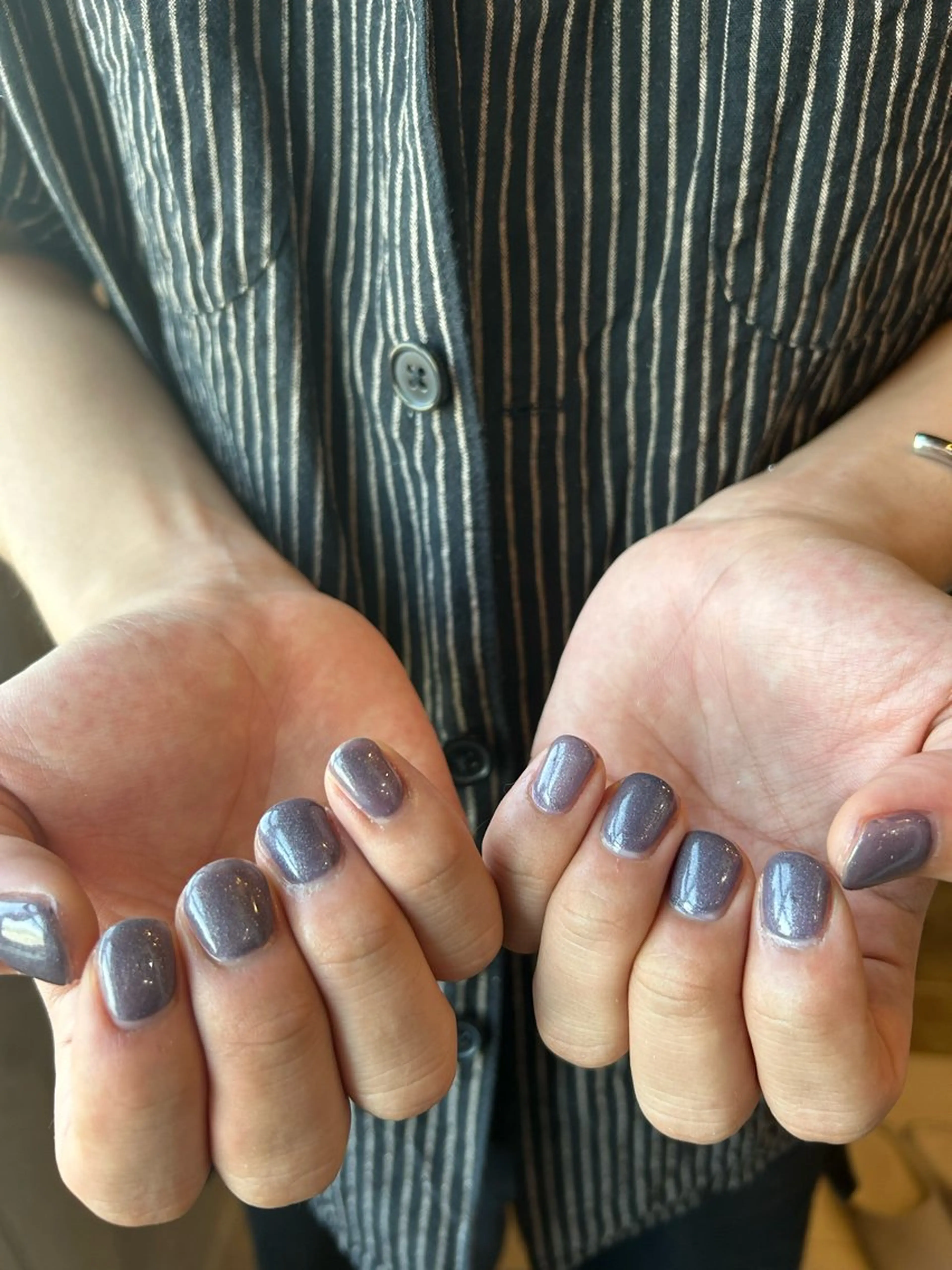 ネイル メンズネイル パープル 大山 なつみのネイルデザイン