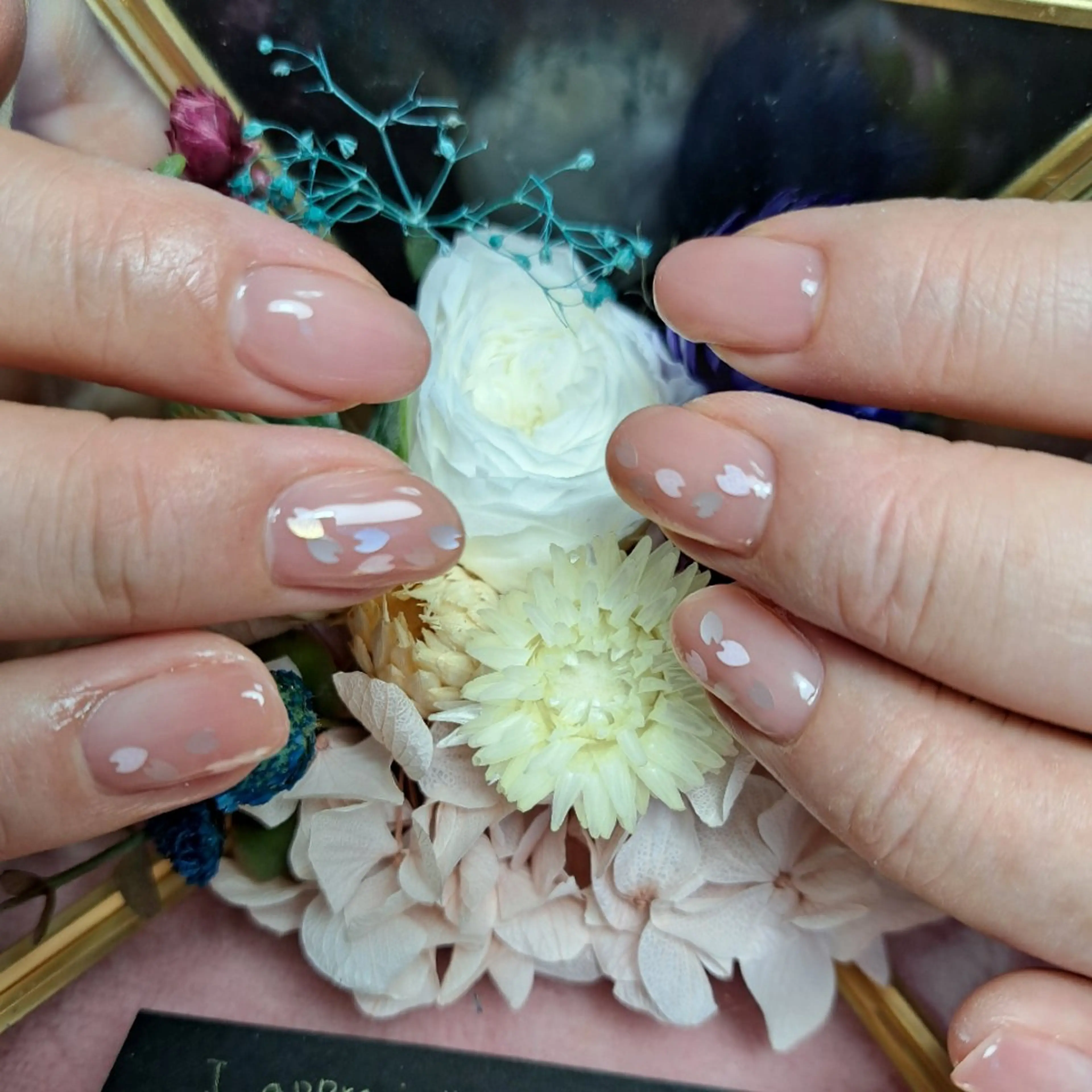 ネイル シンプルネイル 春ネイル ハンドネイル HAYASHI  Nのネイルデザイン