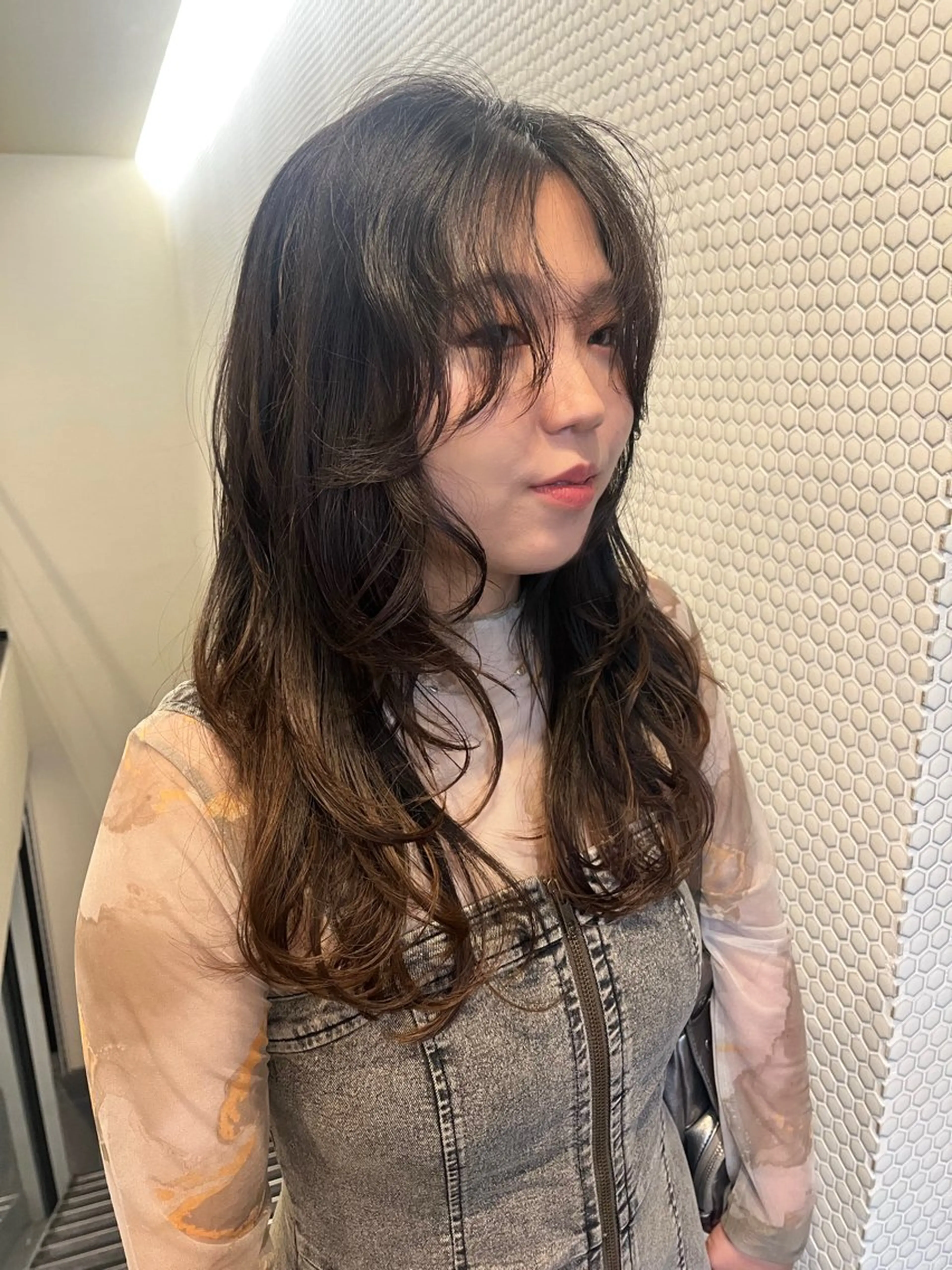 ロング カット トリートメント レイヤー/暖色/ 髪質改善/永礼芳果のヘアスタイル