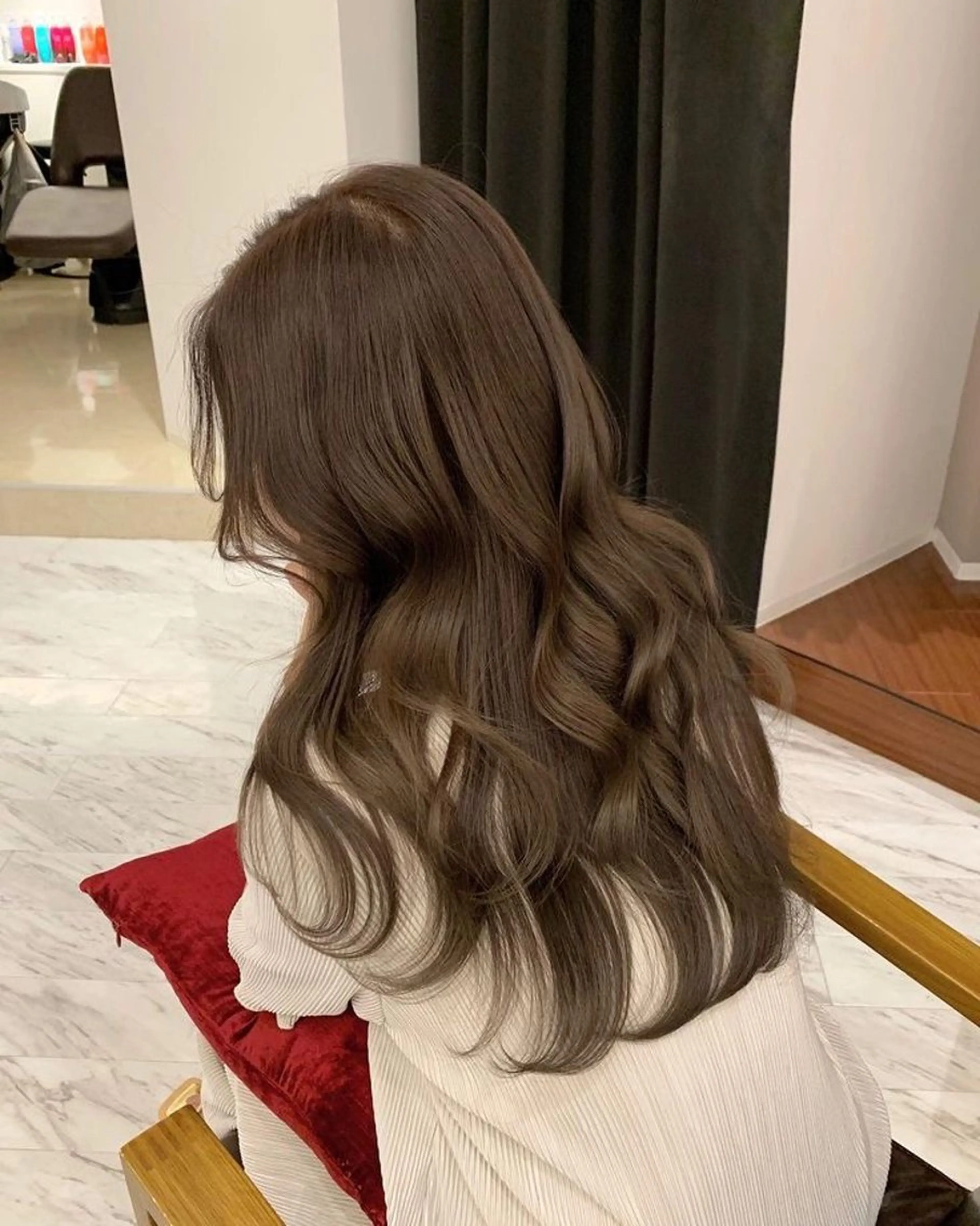 ロング カラー ヘアアレンジ カット ヘアカラー ヘアセット レイヤー×透明感カラ ーHAYATOのヘアスタイル