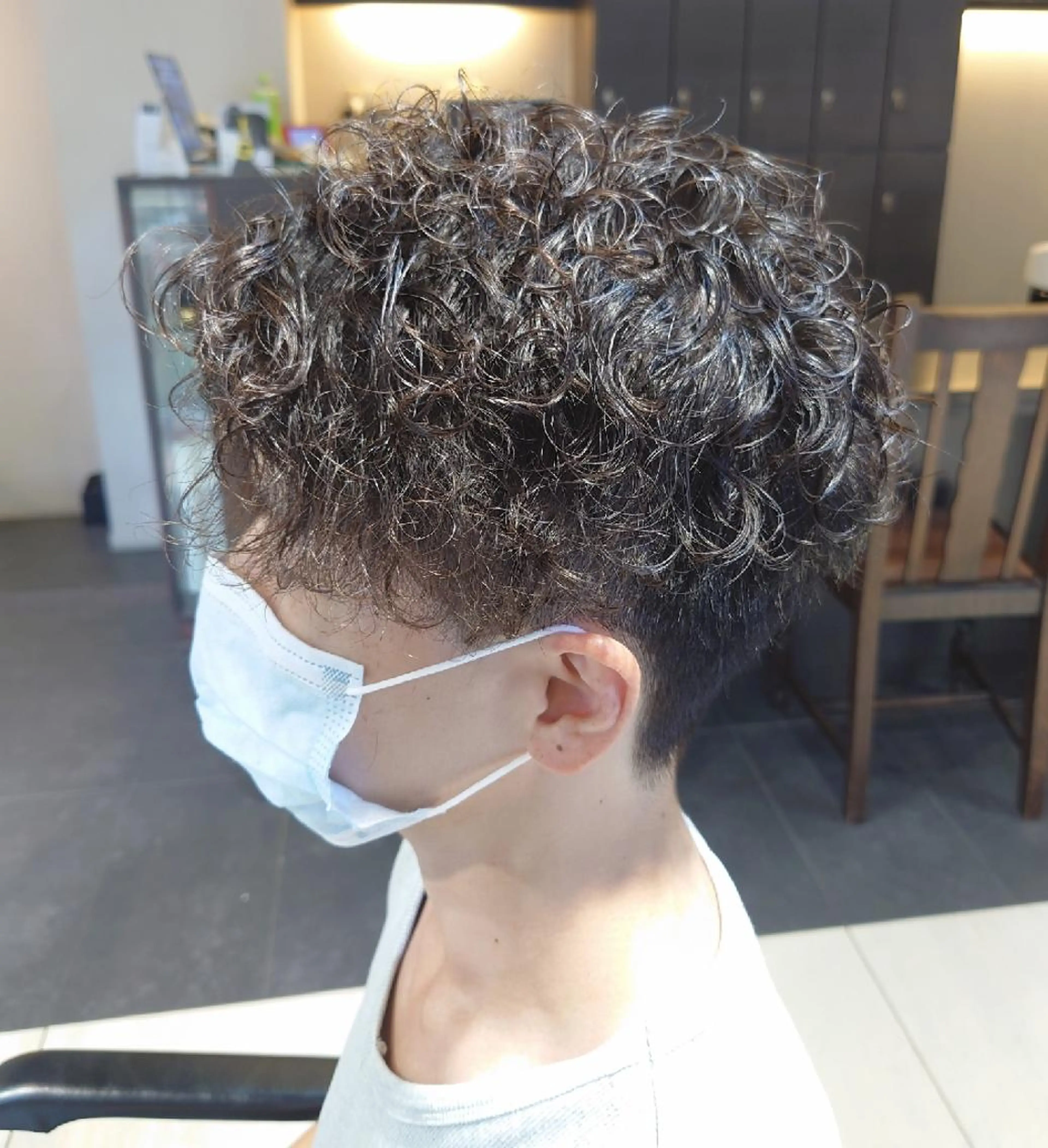 ショート パーマ メンズ iss所属・メンズ/パーマ特化 /波巻き/林洋平のヘアスタイル