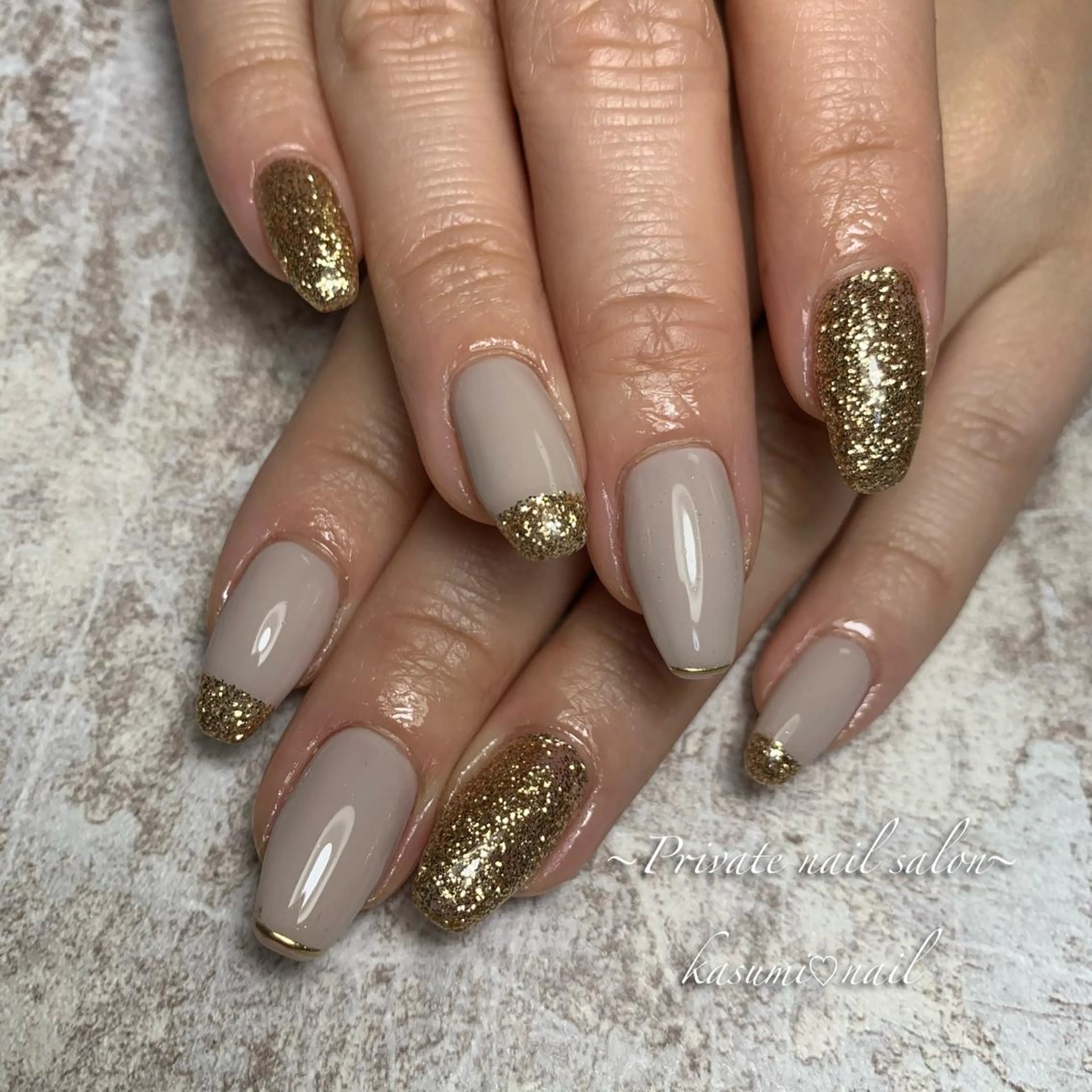 ネイル マグネットネイル ミラーネイル ニュアンスネイル KASUMI♡ Nailのネイルデザイン