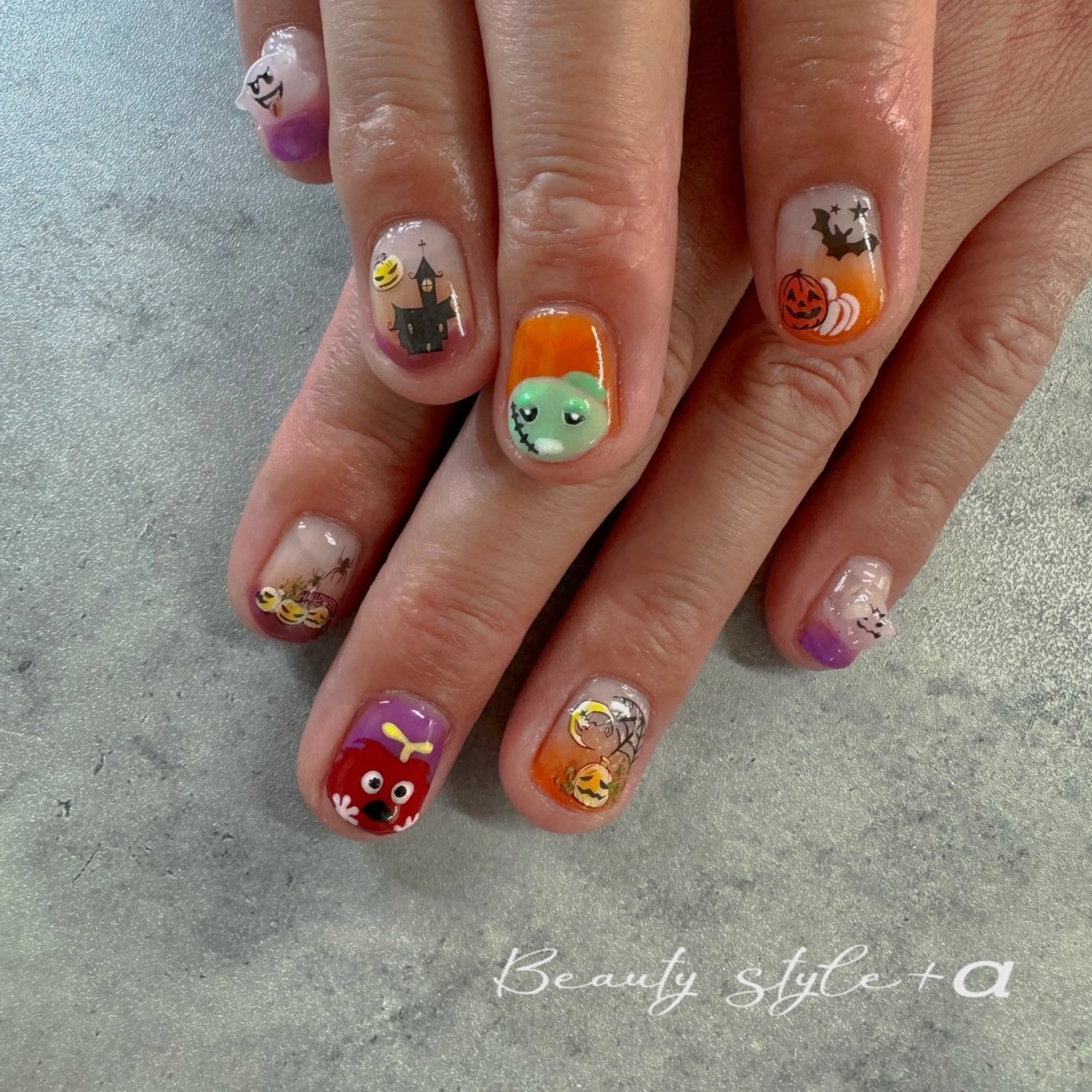 ネイル ハロウィン 持ち込み Beauty style +α所属・Memezawa Nanaのネイルデザイン