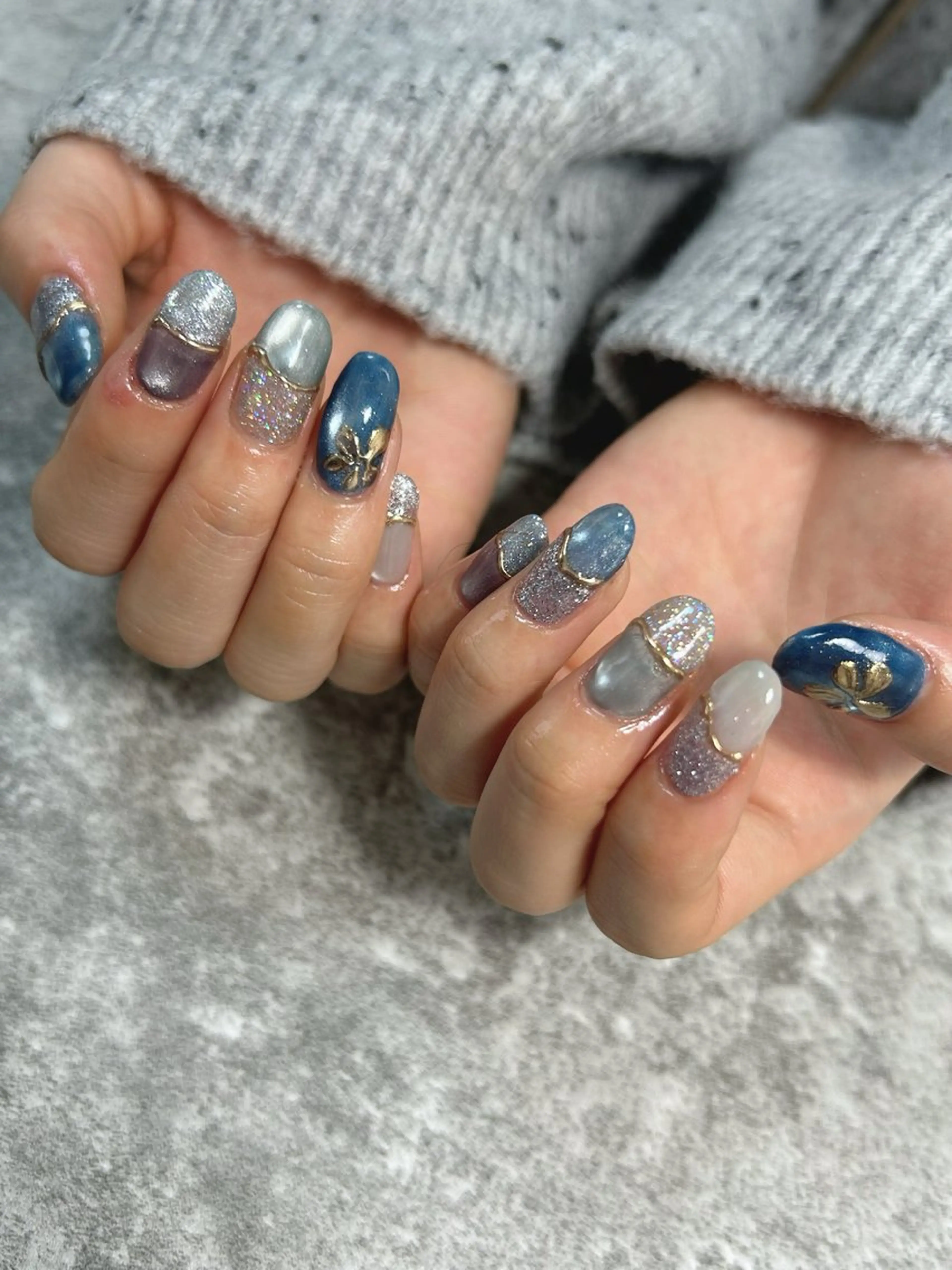 ネイル フラッシュネイル キラキラネイル マグネットネイル ミラーネイル cee. ckikakoのネイルデザイン